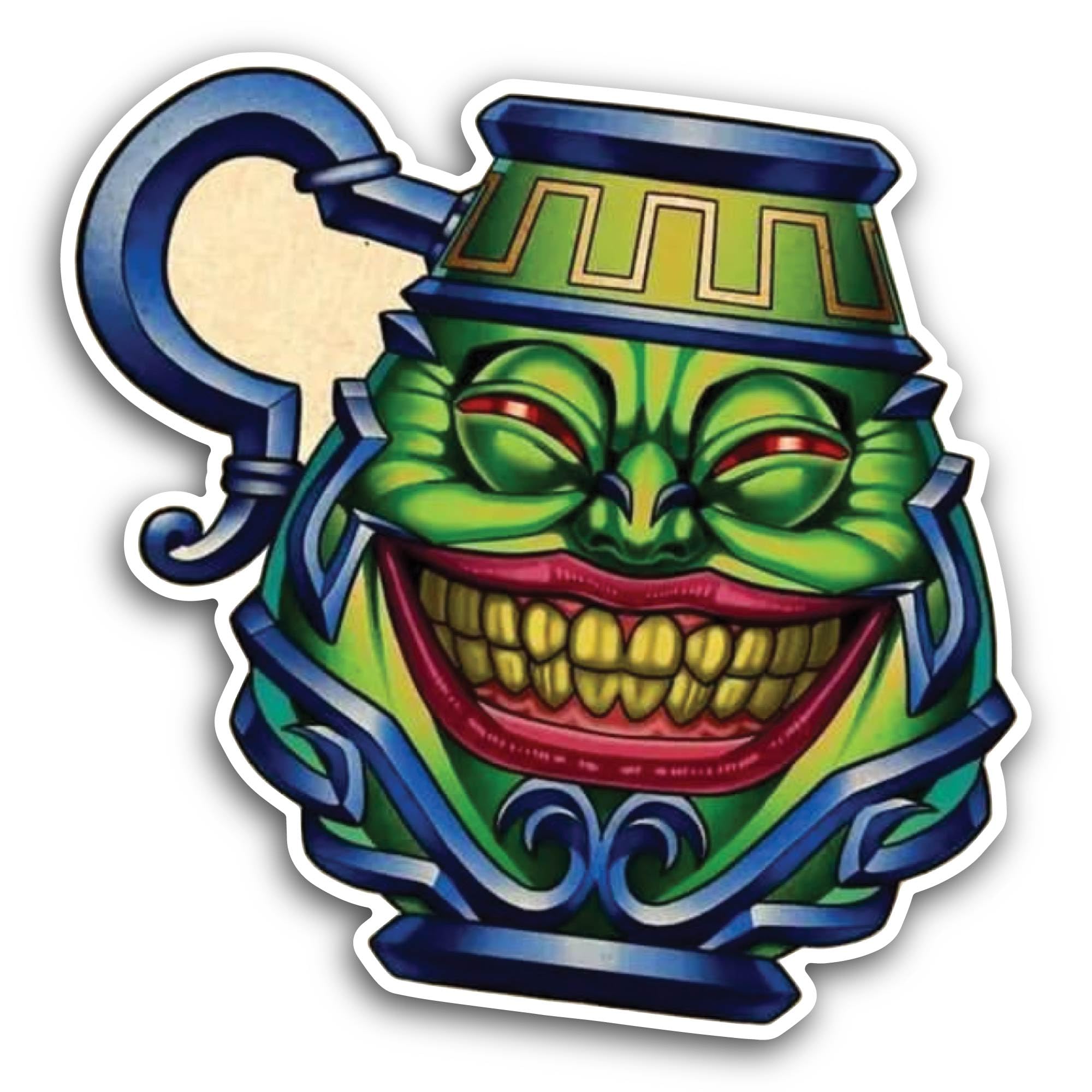 2 (Pieces) 3" and 5" Monster Mouth and Swert Text Sticker, Waterproof Vinyl Decals for Many Purpose 