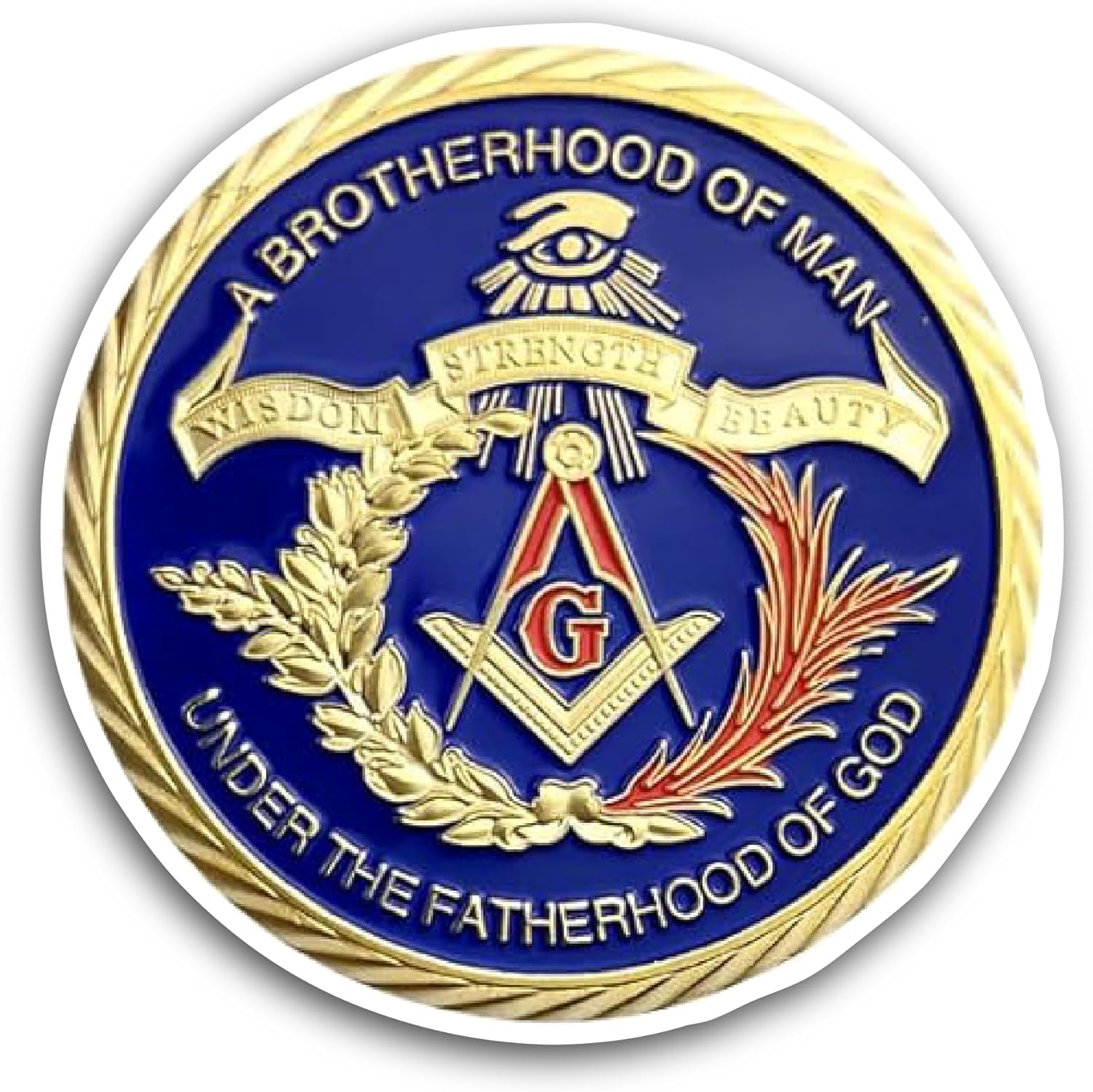2 (Pieces) 3" and 5" Brotherhood of Man Sticker, Waterproof Vinyl Decals for Many Purpose Like Cars, Trucks, Laptops, Phones, Windows and More