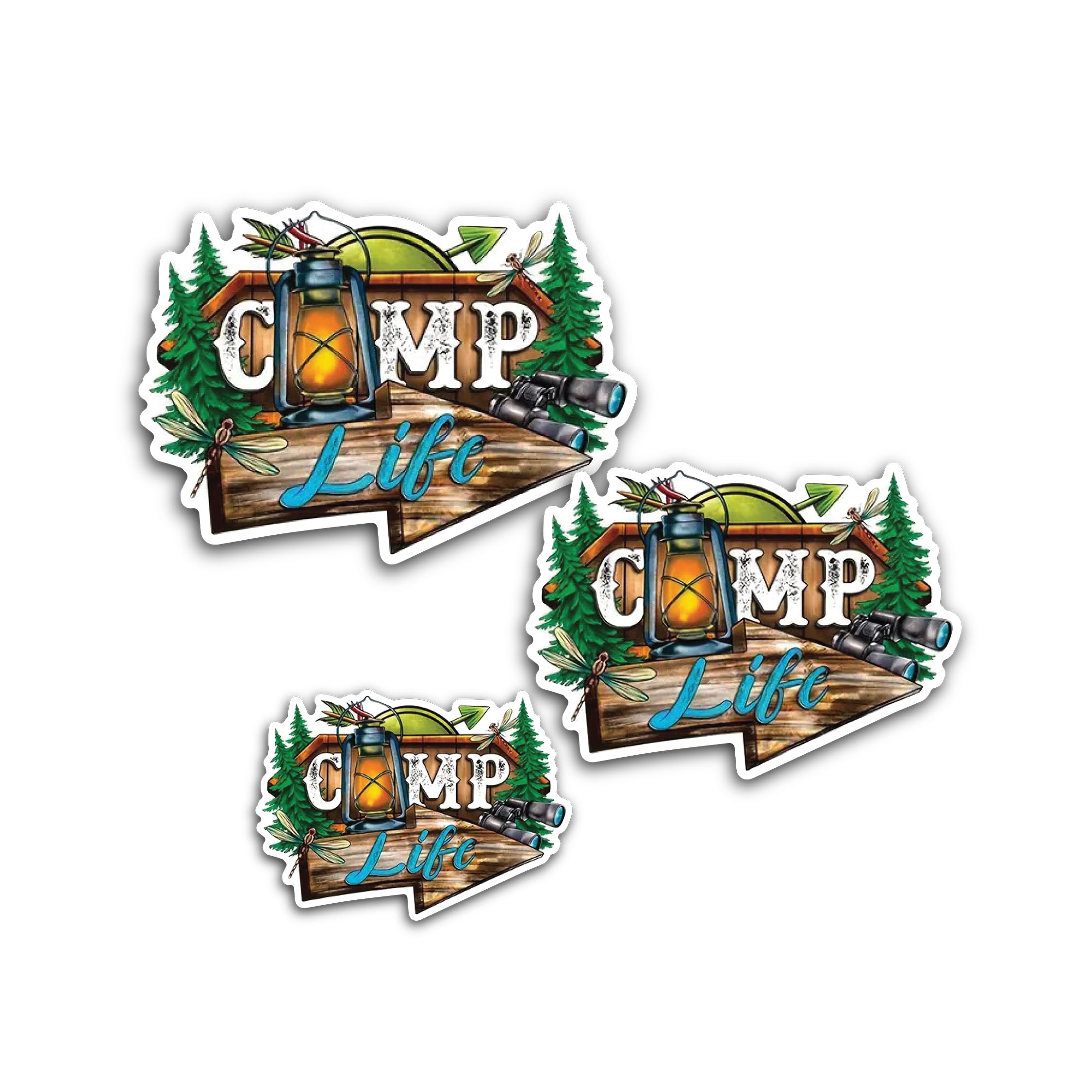 2 (Pieces) 3" and 5" Biscayne Nati0nal Park Sticker, Waterproof Vinyl Decals for Many Purpose Like C