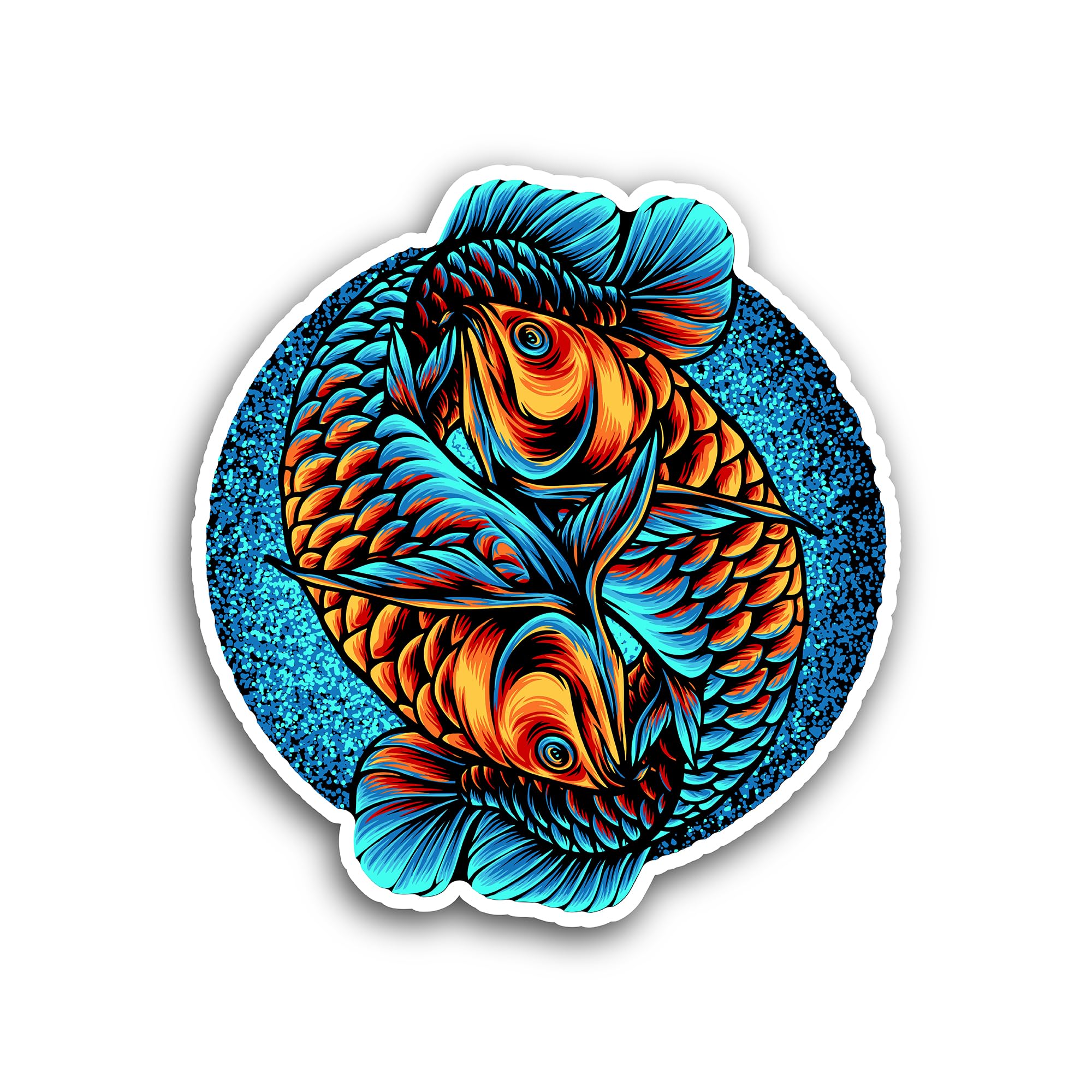 2 (Pieces) 3" and 5" FEEIN Jazzy Sticker, Waterproof Vinyl Decals for Many Purpose Like Cars, Trucks