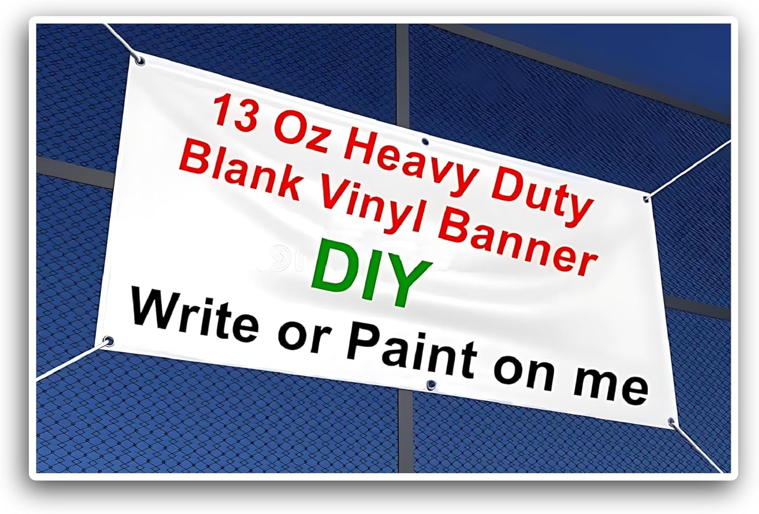 2 (Pieces) 3" and 5" Blank White 13oz Banner Sticker, Waterproof Vinyl Decals for Many Purpose Like Cars, Trucks, Laptops, Phones, Windows and More