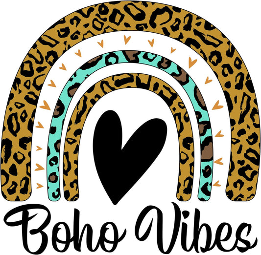 Inspirational Quote "Boho Vibes" Motivational Sticker Vinyl Decal Motivation Stickers- 5" Vinyl Sticker Waterproof