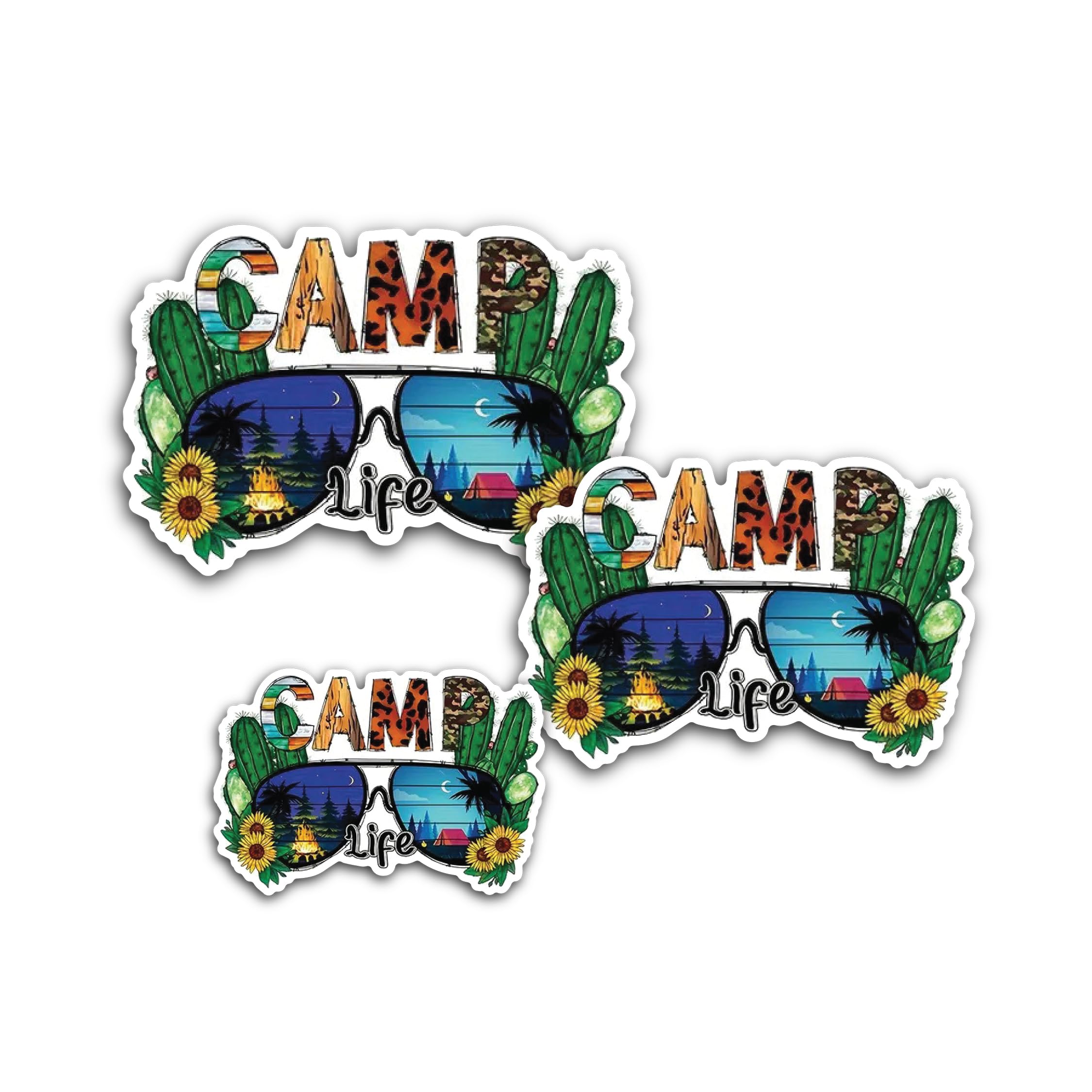 2 (Pieces) 3" and 5" Bryce Canyon National Park Sticker, Waterproof Vinyl Decals for Many Purpose Li