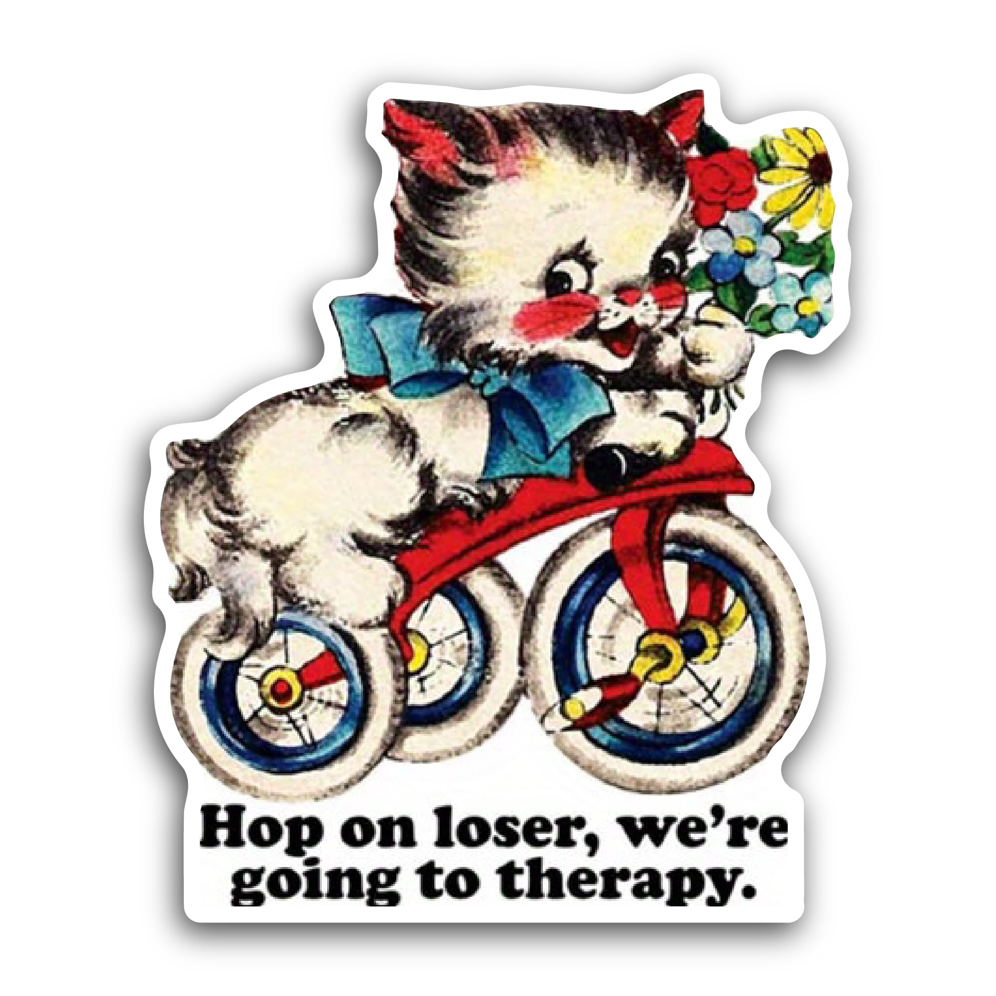 2 (Pieces) 3" and 5" Fri Text Sticker, Waterproof Vinyl Decals for Many Purpose Like Cars, Trucks, L