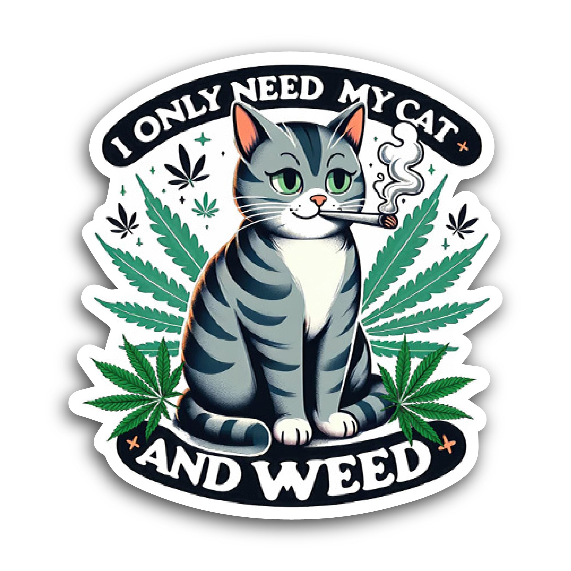 2 (Pieces) 3" and 5" Happy txet Sticker, Waterproof Vinyl Decals for Many Purpose Like Cars, Trucks,
