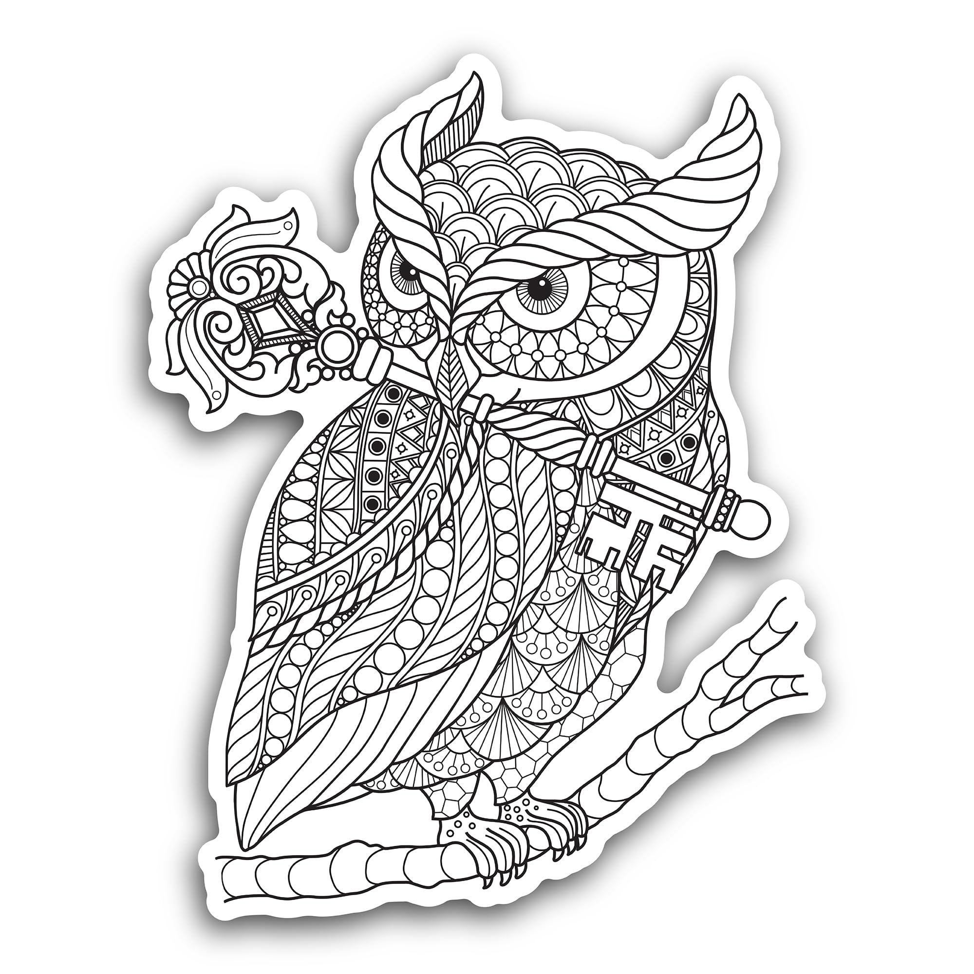 3 (Pieces) 1" 2" and 3" Owl Decal Sticker, Waterproof & Scratch Resistant for Many Purpose Like Cars