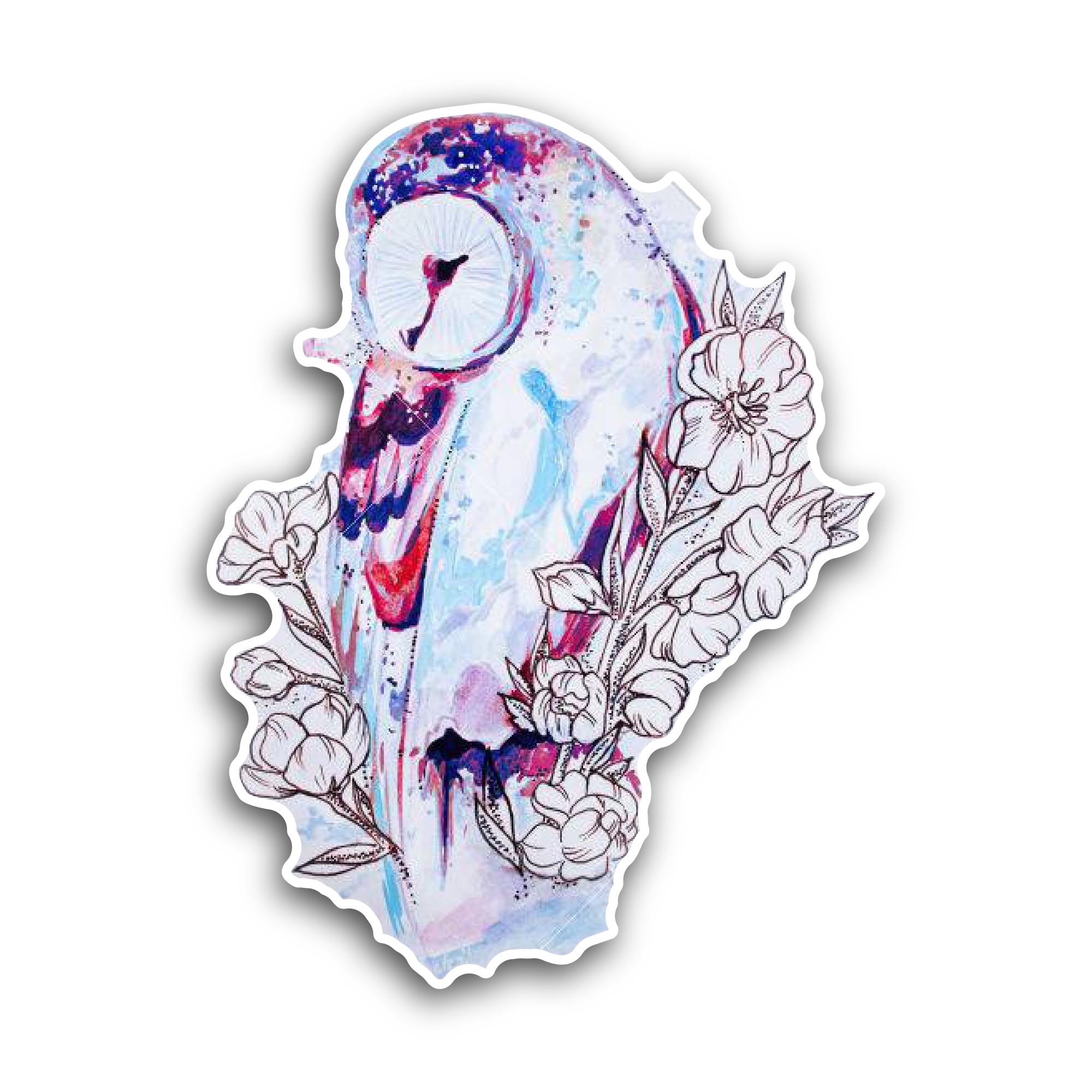 2 (Pieces) 3" and 5" Burning Spirits Sticker, Waterproof Vinyl Decals for Many Purpose Like Cars, Tr