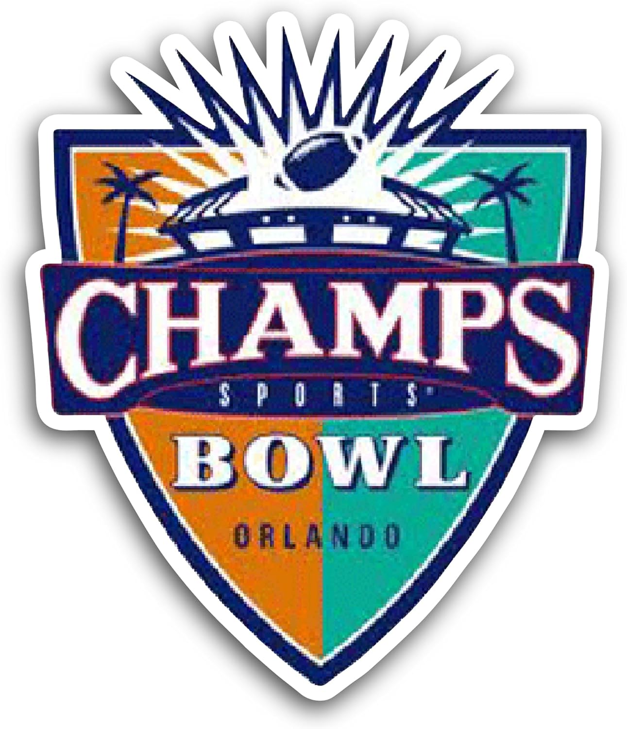 2 (Pieces) 3" and 5" Champs Sp0rts Bowl Sticker, Waterproof Vinyl Decals for Many Purpose Like Cars, Trucks, Laptops, Phones, Windows and More