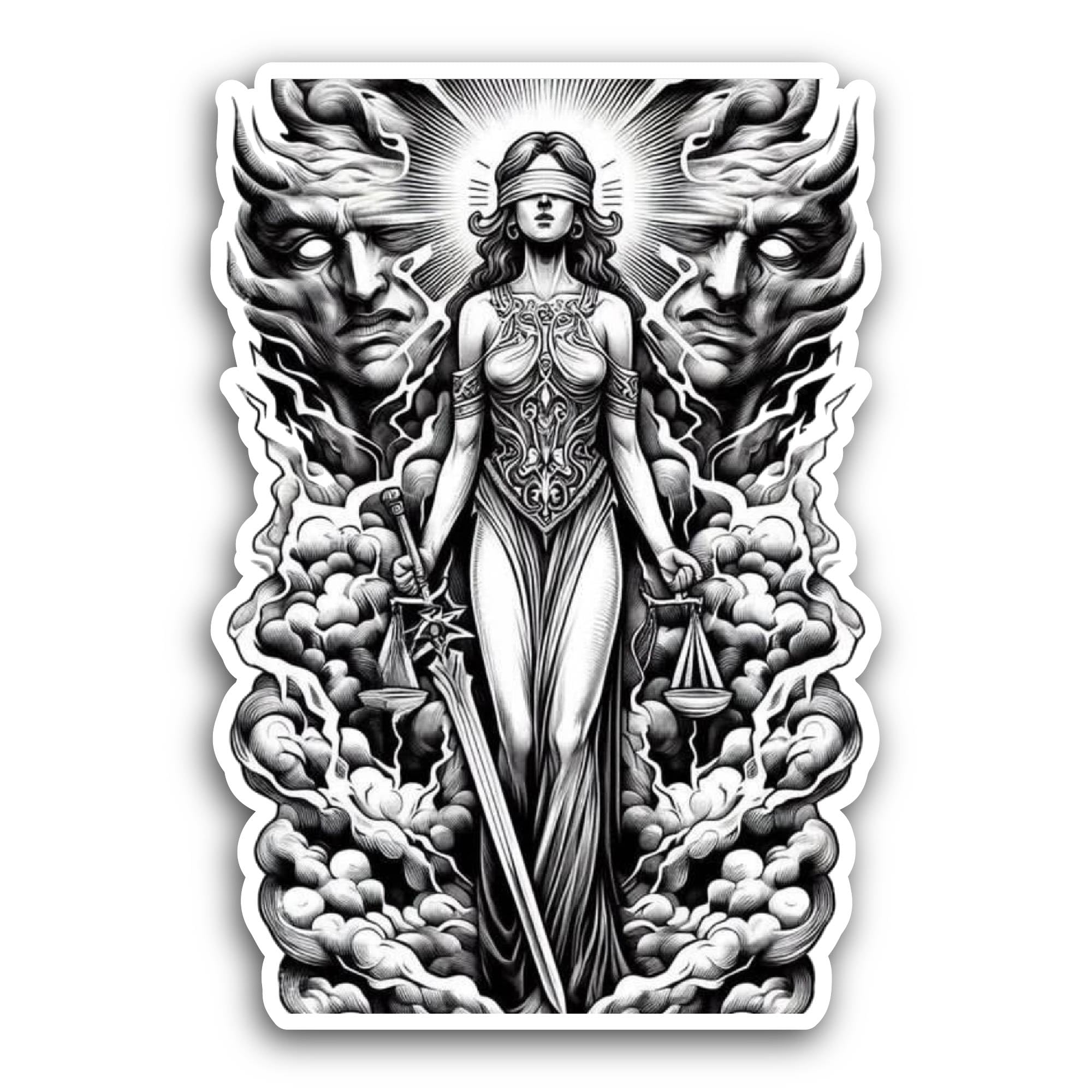 2 (Pieces) 2" and 3" Man Playing Flute in Black and White Sticker, Waterproof Vinyl Decals for Many 