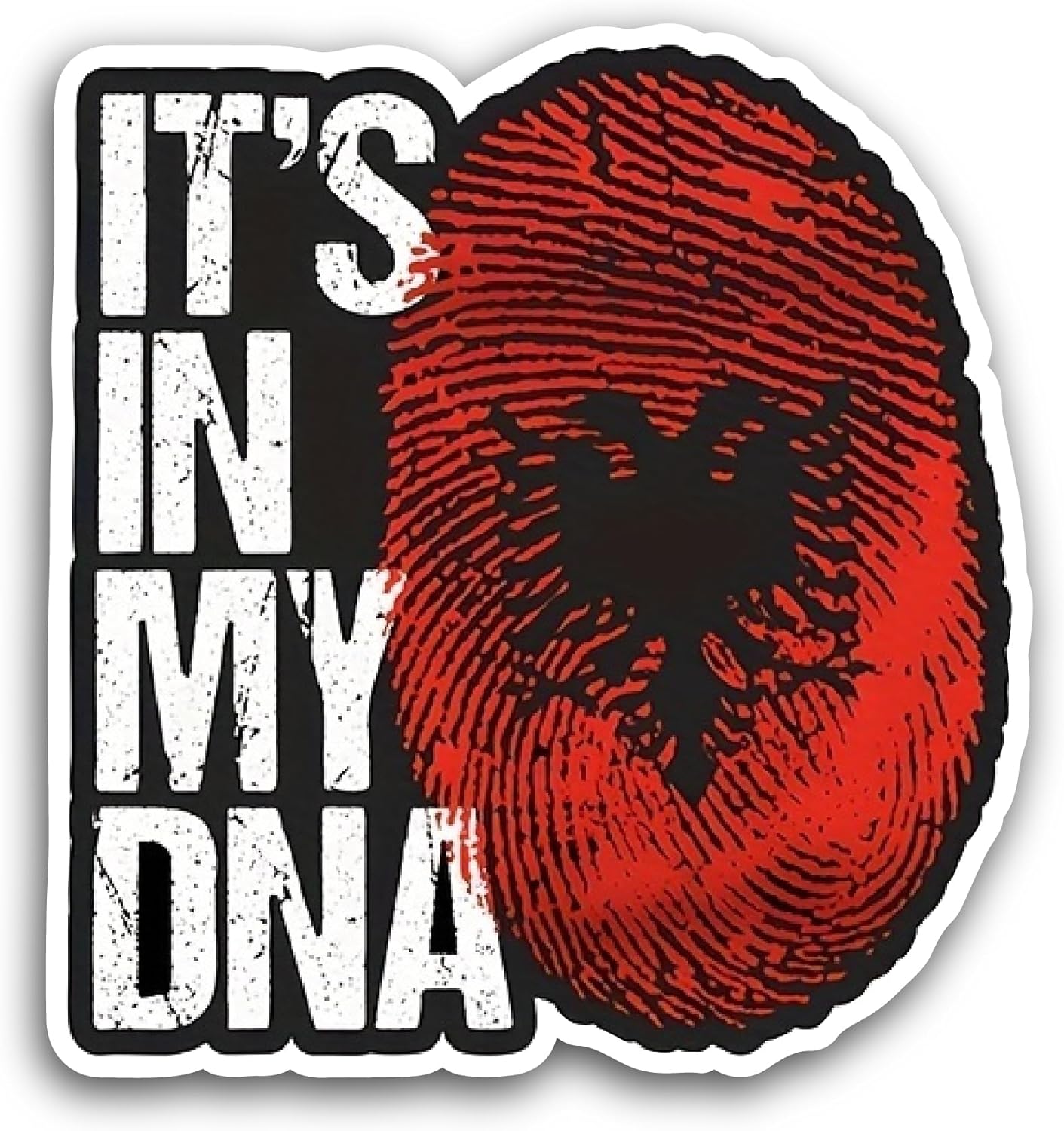 2 (Pieces) 3" and 5" It's in My DNA Sticker, Waterproof Vinyl Decals for Many Purpose Like Cars, Trucks, Laptops, Phones, Windows and More