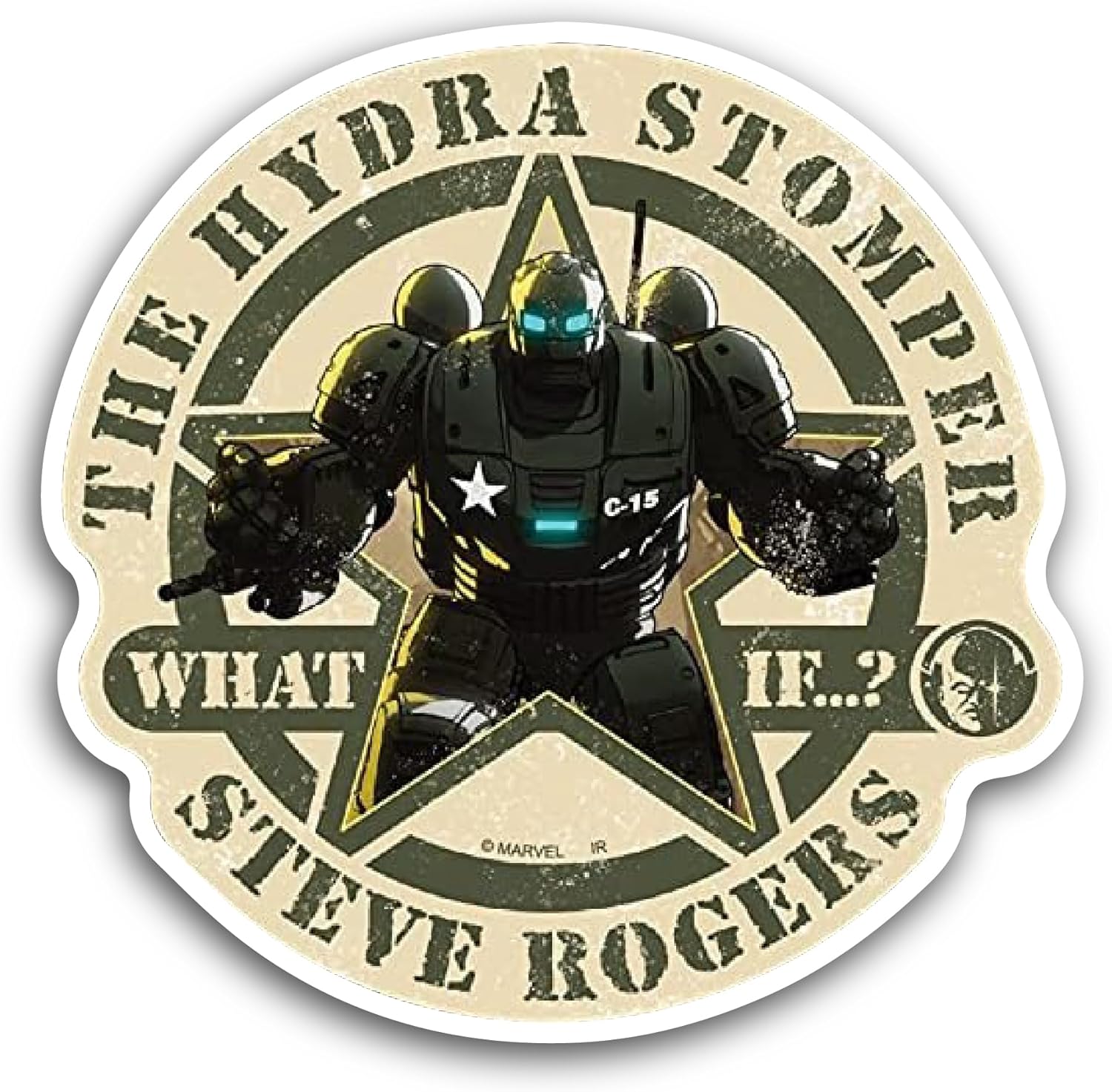 2 (Pieces) 3" and 5" The Hydra Stomper Sticker, Waterproof Vinyl Decals for Many Purpose Like Cars, Trucks, Laptops, Phones, Windows and More