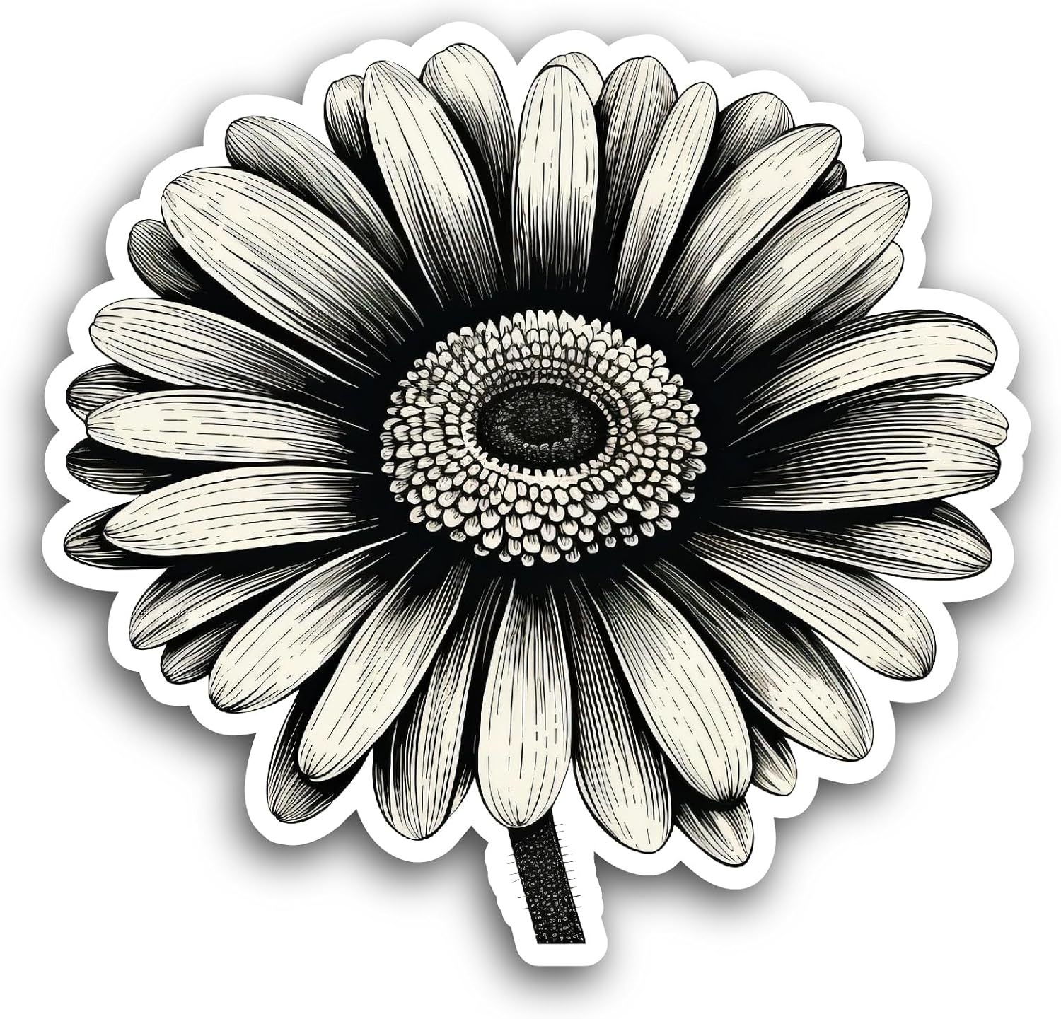 2 (Pieces) 3" and 5" Transvaal Daisy Sticker, Waterproof Vinyl Decals for Many Purpose Like Cars, Trucks, Laptops, Phones, Windows and More
