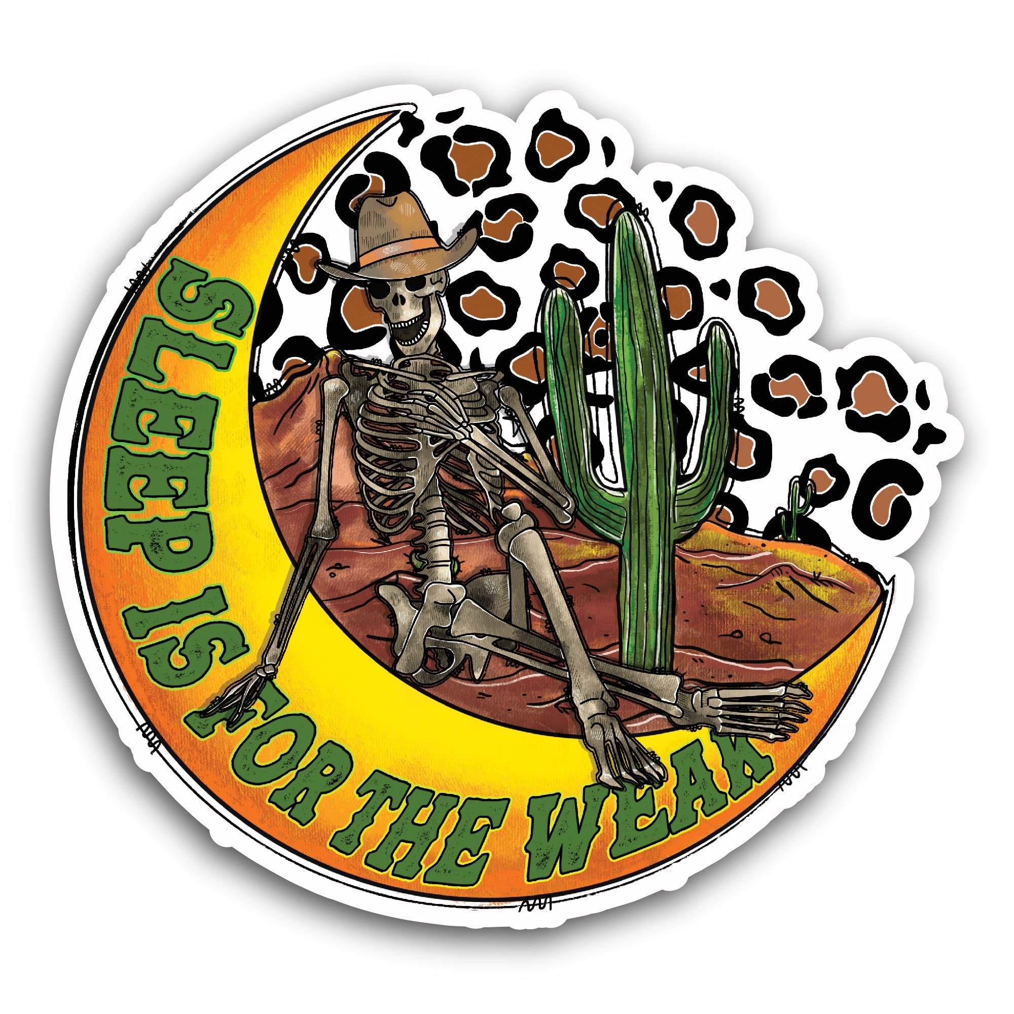 2 (Pieces) 2" and 3" Military Crest with Skull and Beret Sticker, Waterproof Vinyl Decals for Many P