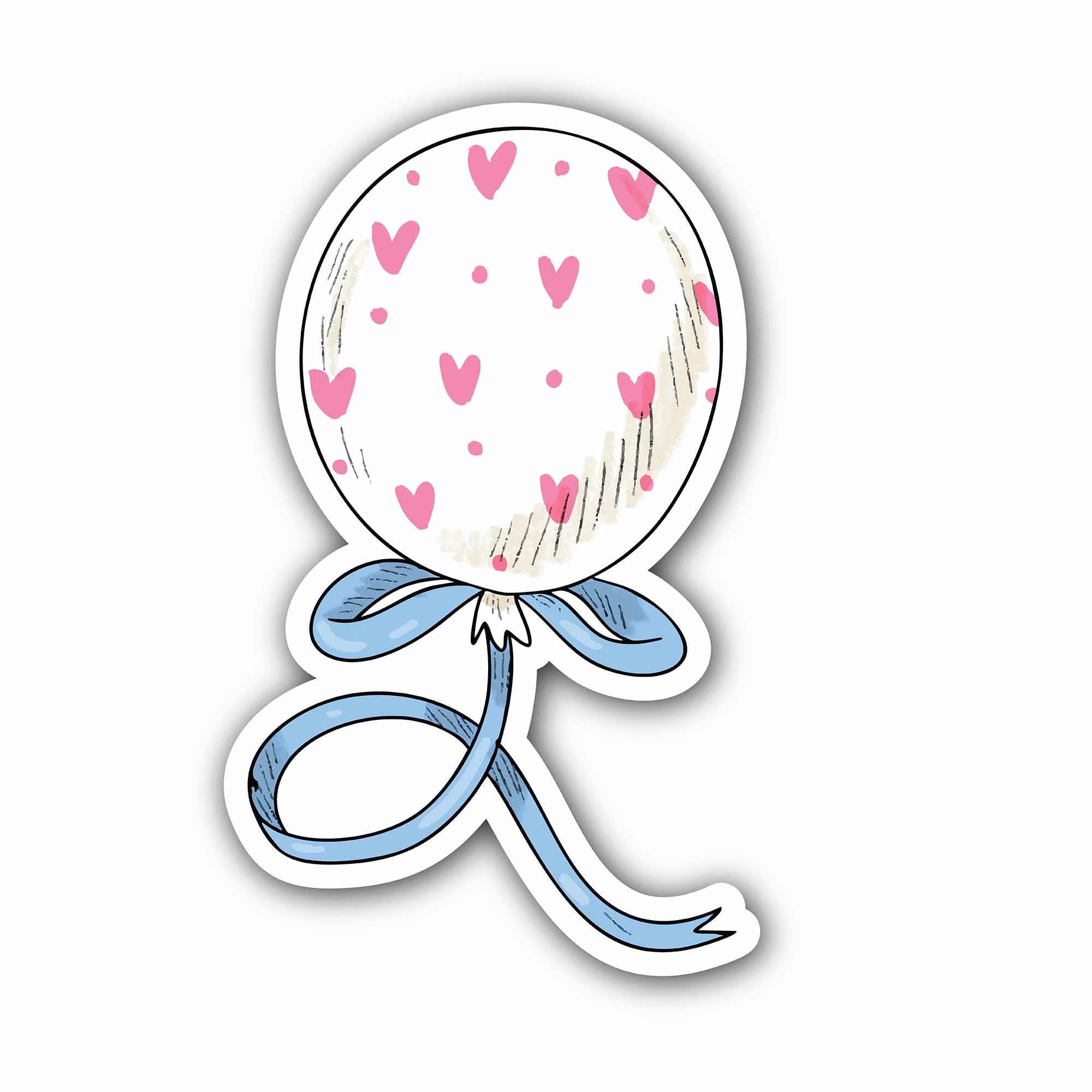 Cute Balloon Sticker, Waterproof Vinyl Decal Sticker Indoor Or Outdoor 2 (Pieces) 3" and 5"