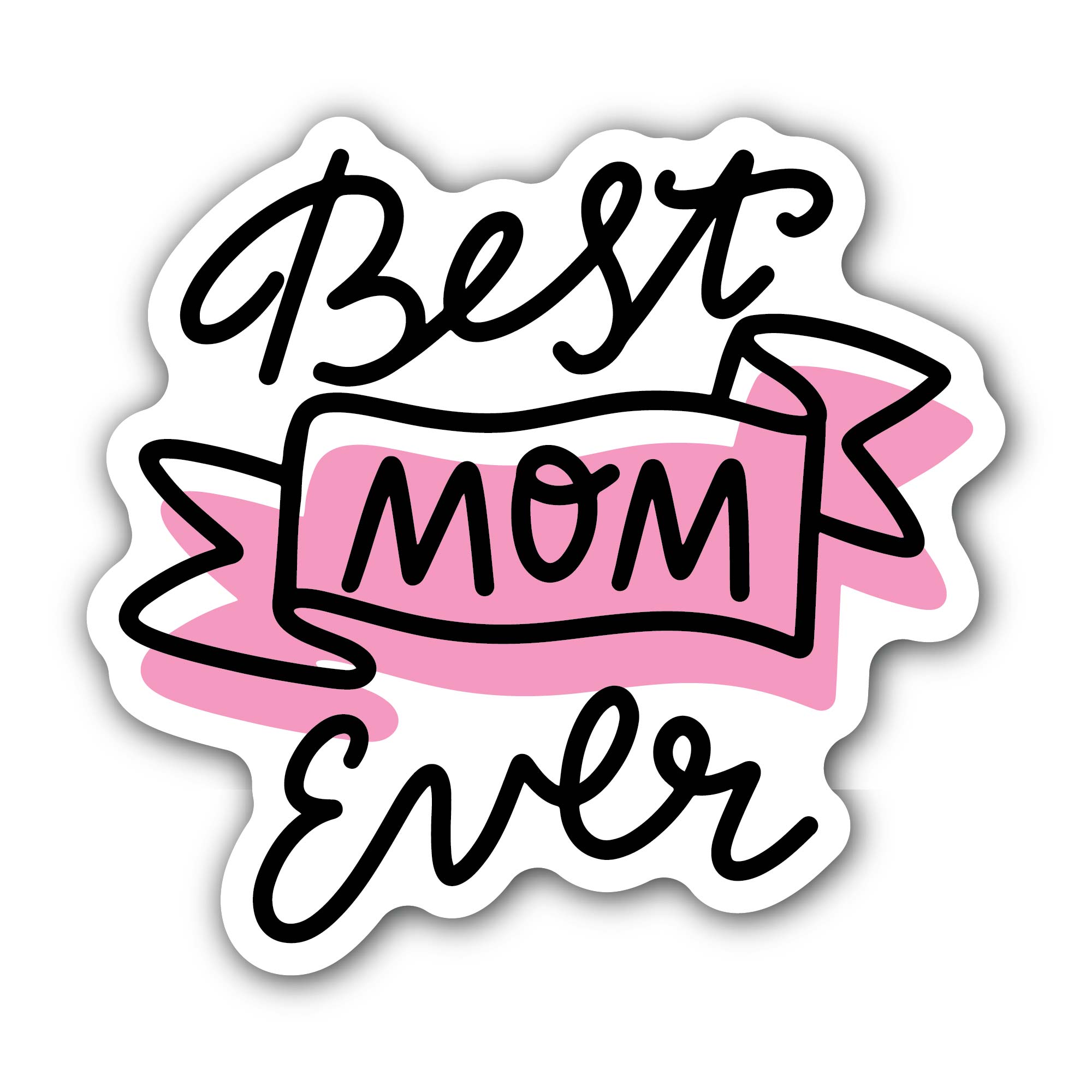 Mother's Day Sticker, Waterproof Vinyl Decal Sticker Indoor Or Outdoor 2 (Pieces) 3" and 5"