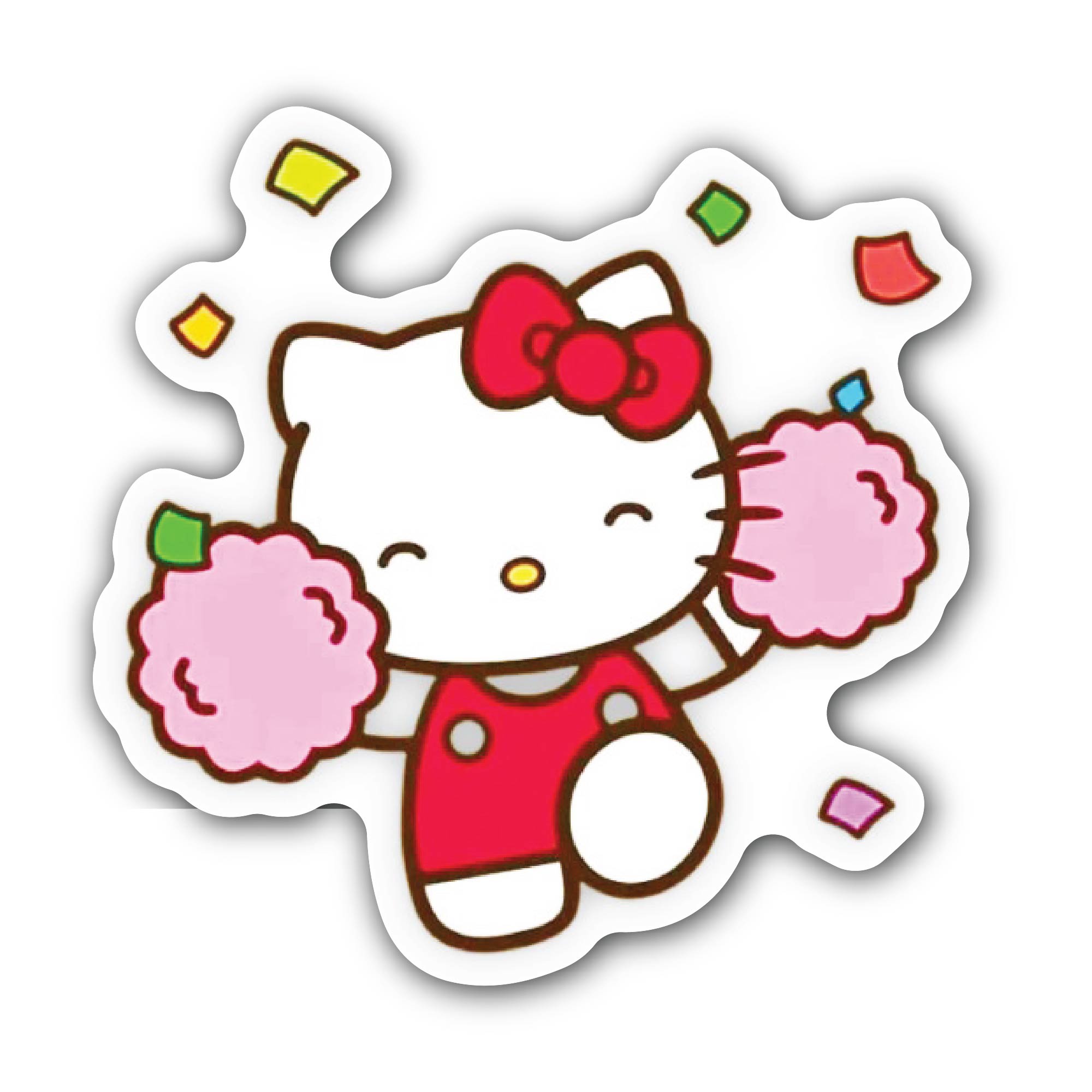 Cat Princess Sticker, Waterproof Vinyl Decal Sticker Indoor Or Outdoor 2 (Pieces) 3" and 5"