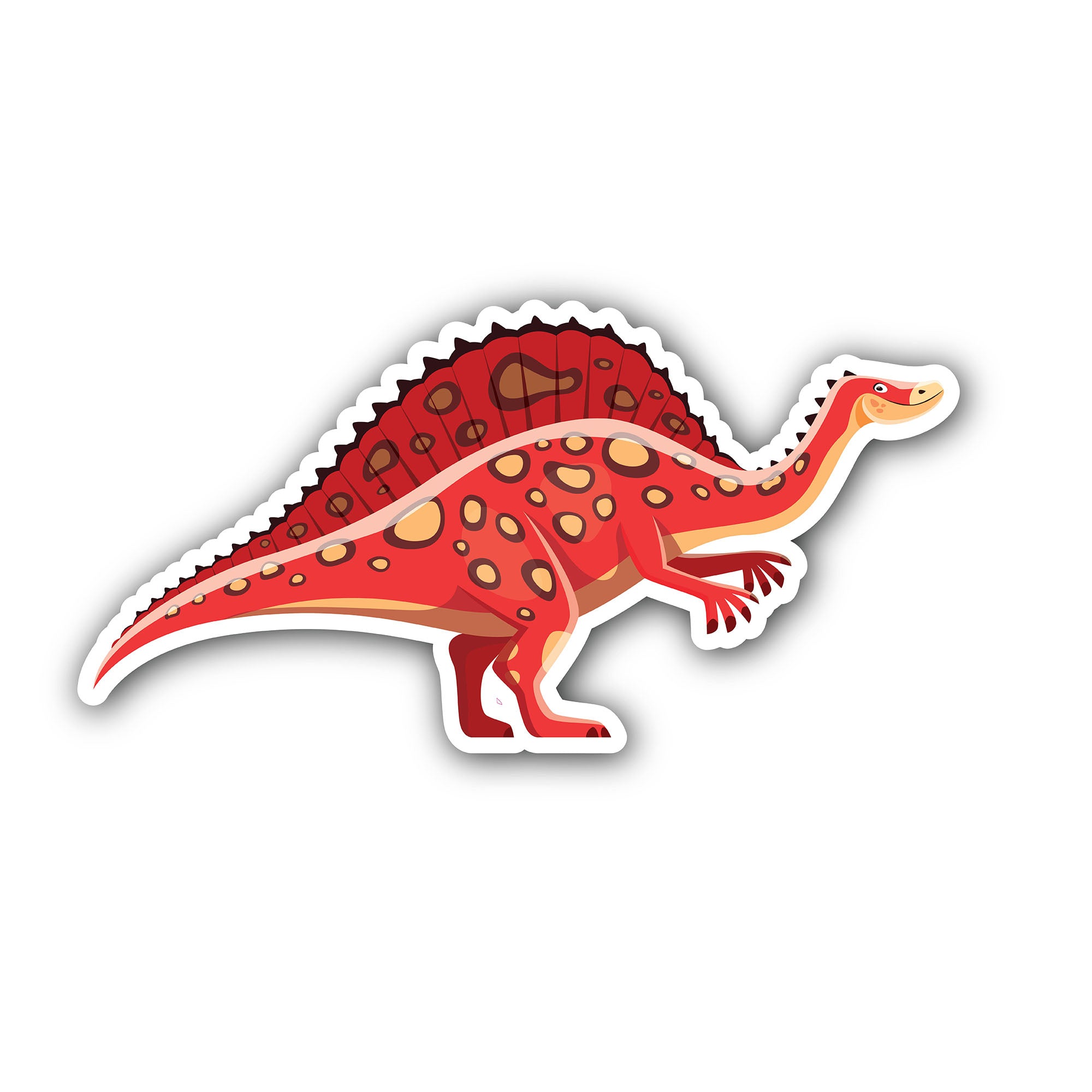 Cartoon prehistoric dinosaur Sticker, Waterproof Vinyl Decal Sticker Indoor Or Outdoor 2 (Pieces) 3" and 5"