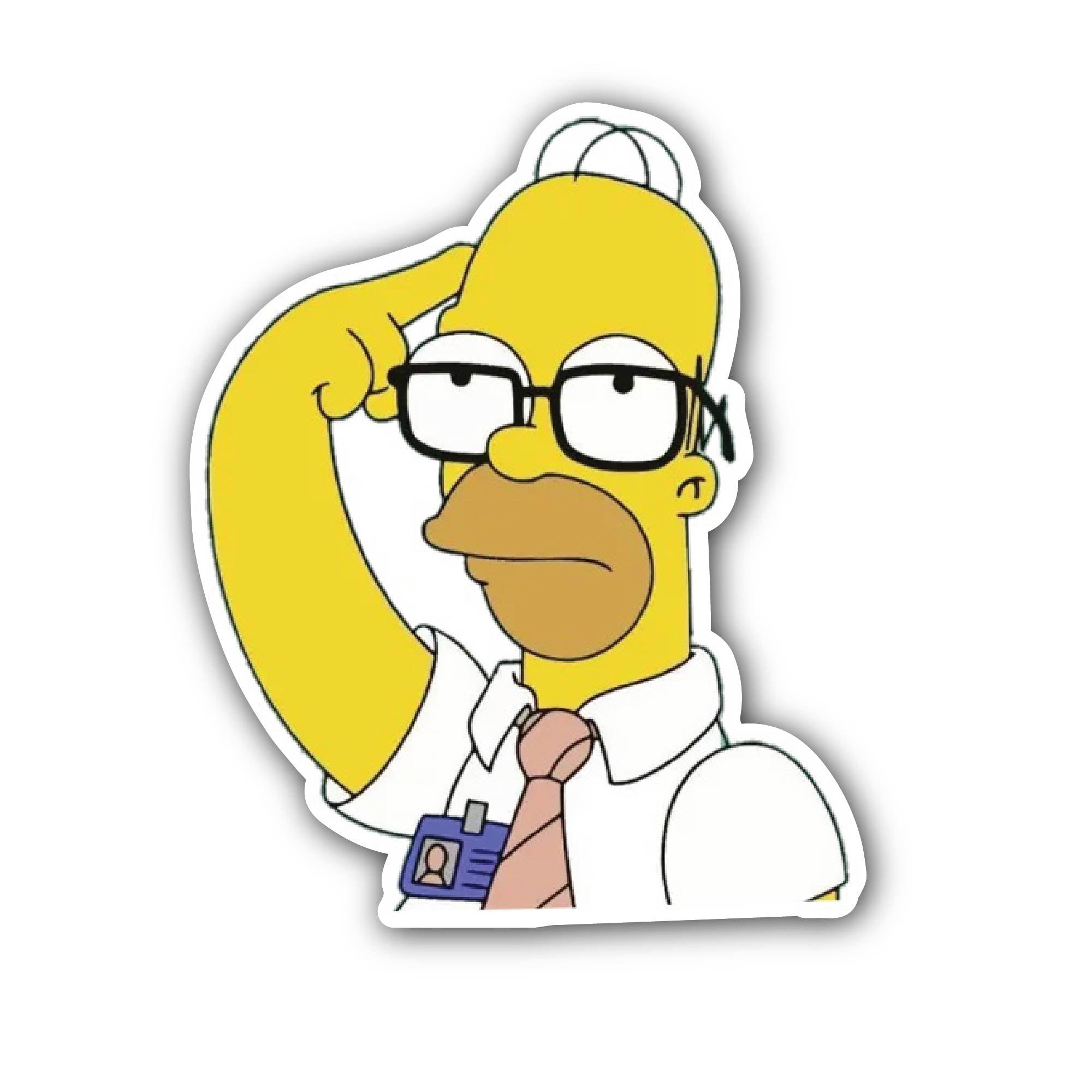 Thinking  Sticker, Waterproof Vinyl Decal Sticker Indoor Or Outdoor 2 (Pieces) 3" and 5"