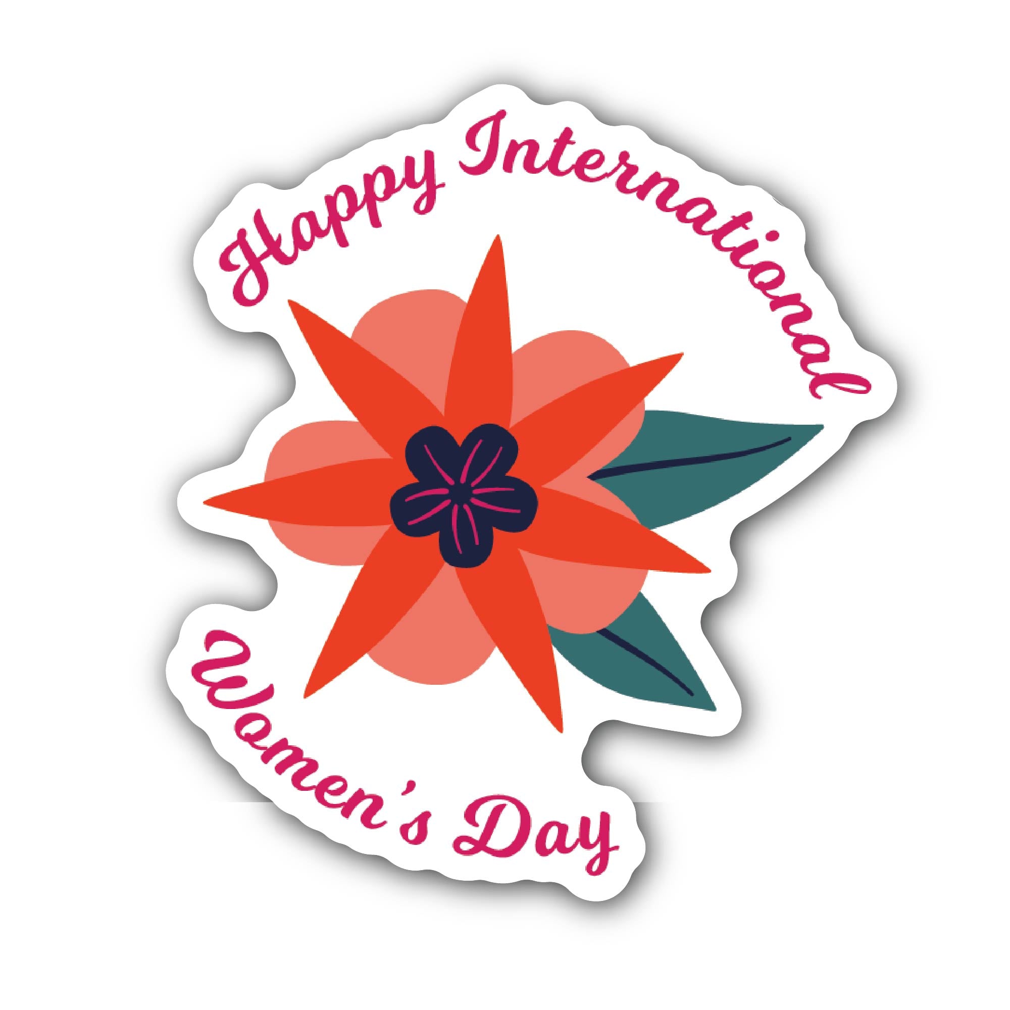 Women's Day Sticker, Waterproof Vinyl Decal Sticker Indoor Or Outdoor 2 (Pieces) 3" and 5"