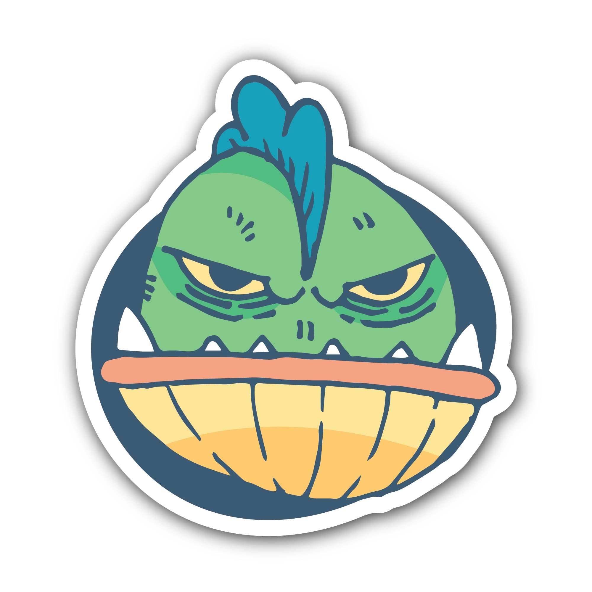 Cartoon Simple Monster Sticker, Waterproof Vinyl Decal Sticker Indoor Or Outdoor 2 (Pieces) 3" and 5"