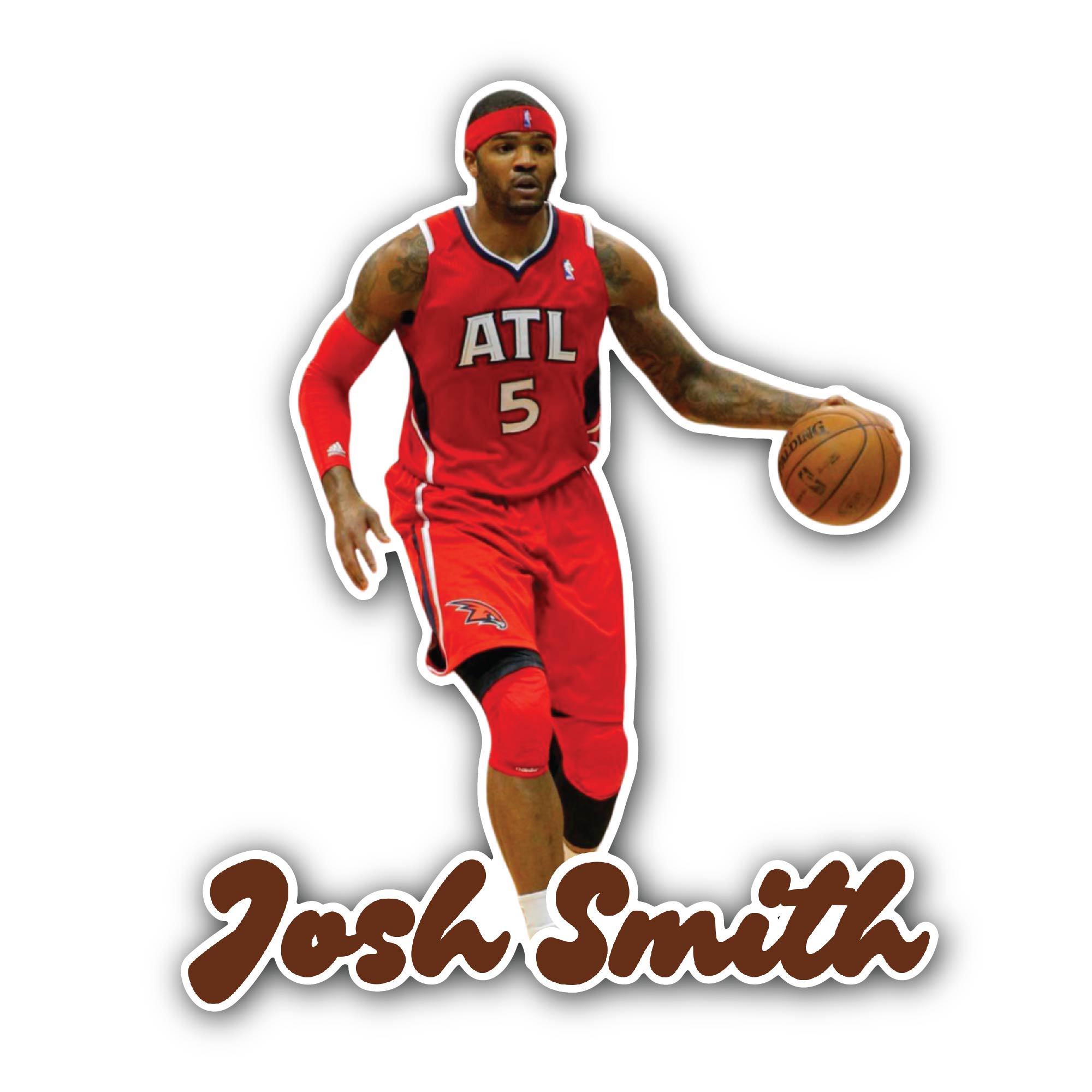 Josh Smith Sticker, Waterproof Vinyl Decal Sticker Indoor Or Outdoor 2 (Pieces) 3" and 5"