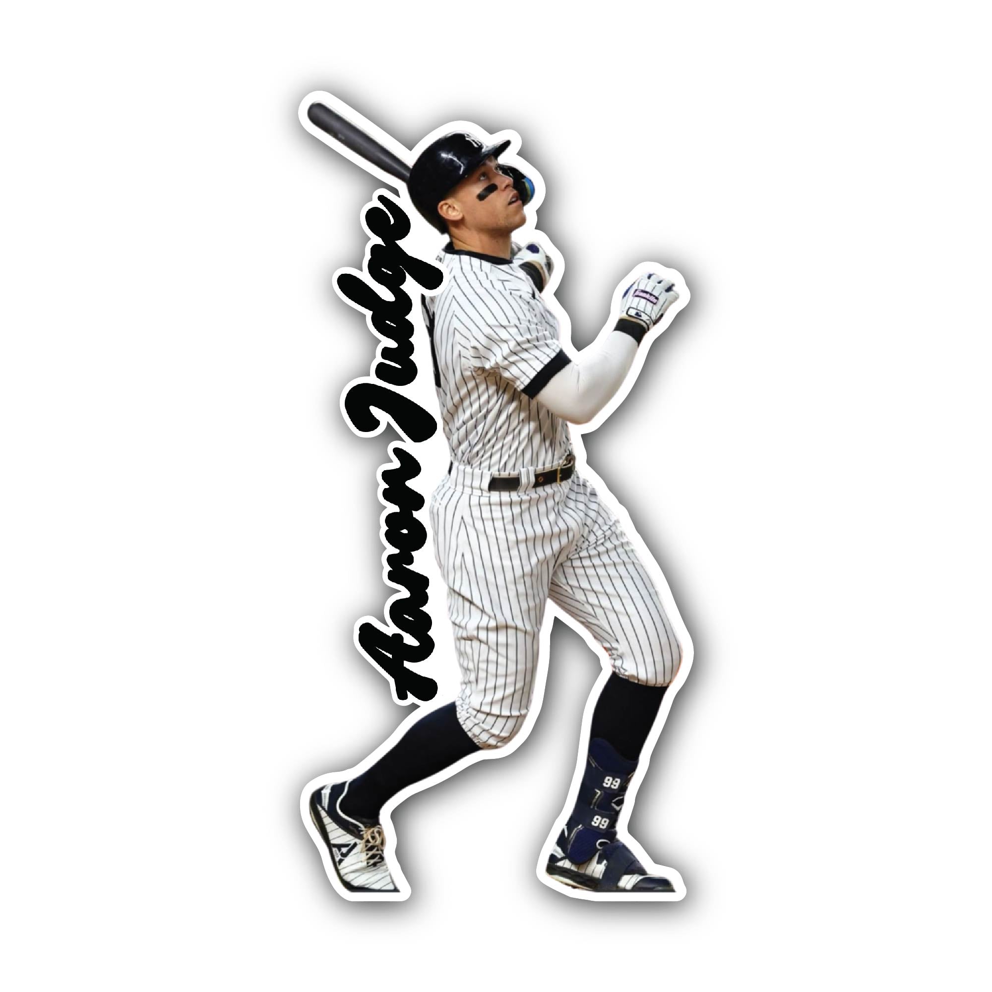 Aaron Judge Sticker, Waterproof Vinyl Decal Sticker Indoor Or Outdoor 2 (Pieces) 3" and 5"