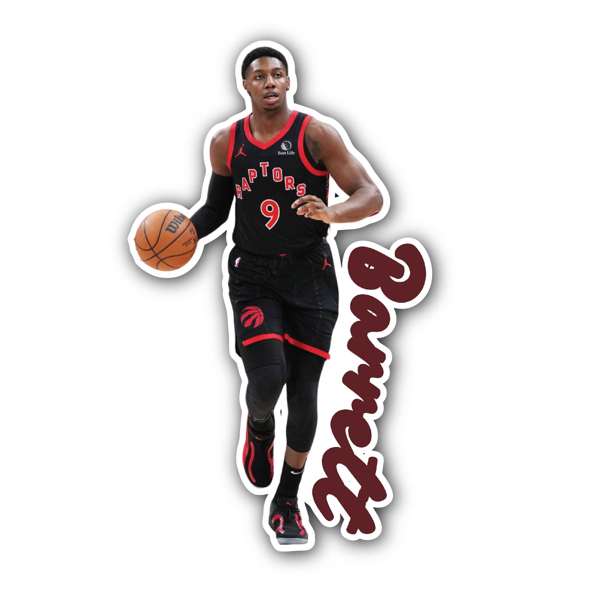 Barrett Sticker, Waterproof Vinyl Decal Sticker Indoor Or Outdoor 2 (Pieces) 3" and 5"