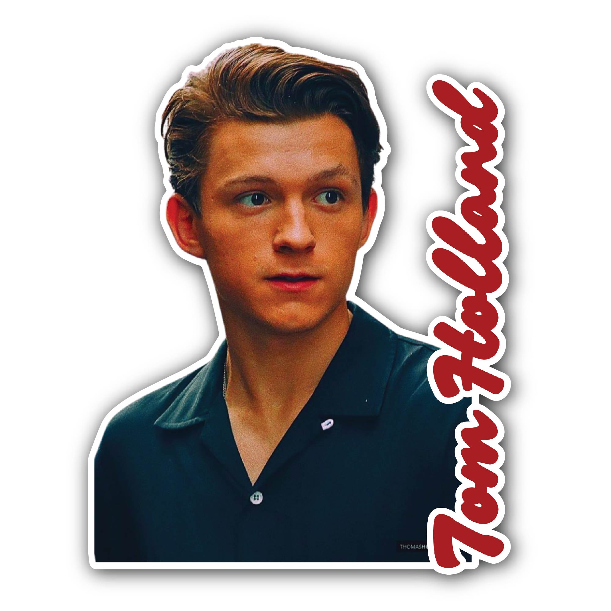 Tom Holland Sticker, Waterproof Vinyl Decal Sticker Indoor Or Outdoor 2 (Pieces) 3" and 5"