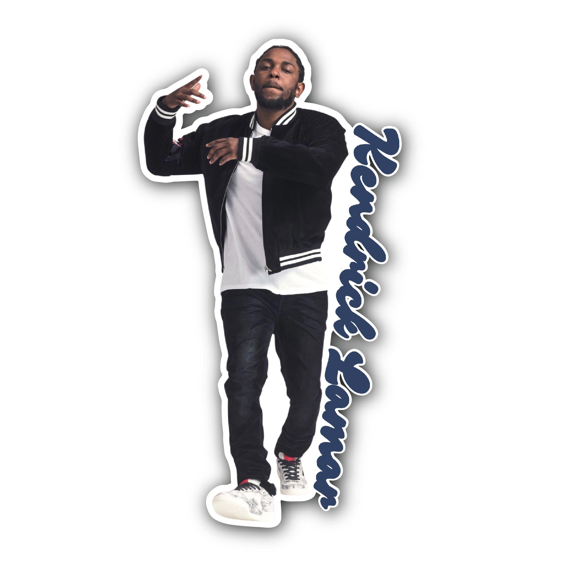 Kendrick Lamar Sticker, Waterproof Vinyl Decal Sticker Indoor Or Outdoor 2 (Pieces) 3" and 5"
