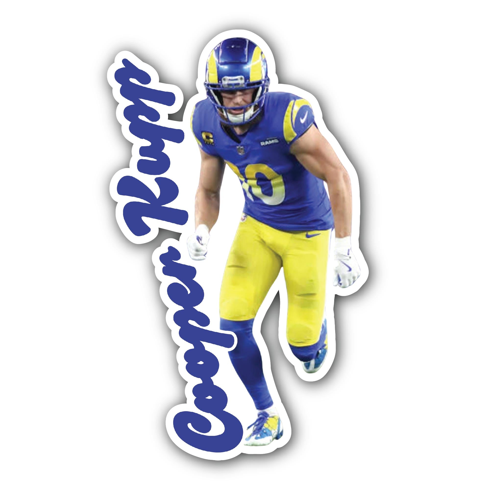 Cooper Kupp Sticker, Waterproof Vinyl Decal Sticker Indoor Or Outdoor 2 (Pieces) 3" and 5"