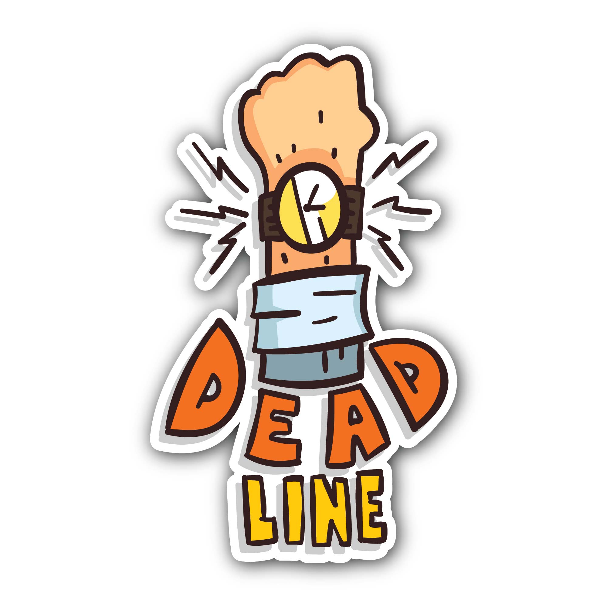 Last Warning Sticker, Waterproof Vinyl Decal Sticker Indoor Or Outdoor 2 (Pieces) 3" and 5"