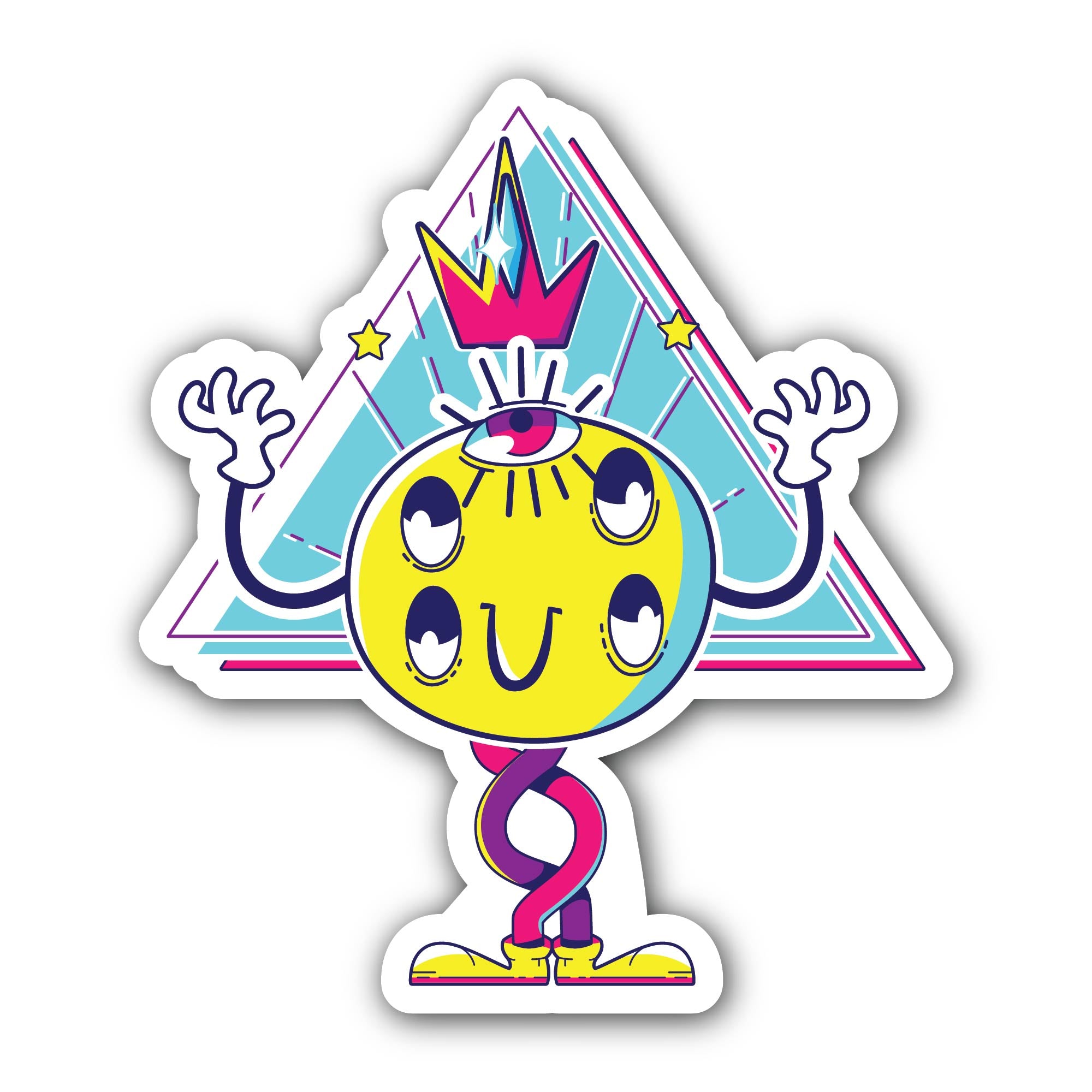 The All-Seeing Orb Sticker, Waterproof Vinyl Decal Sticker Indoor Or Outdoor 2 (Pieces) 3" and 5"