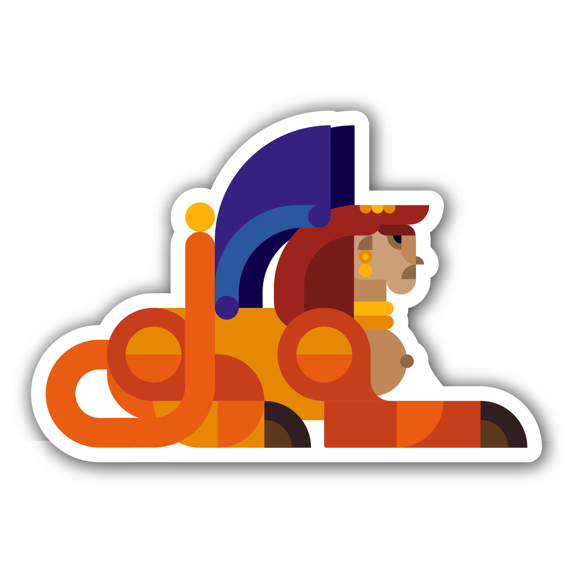 Mythical Creatures Icon Sticker, Waterproof Vinyl Decal Sticker Indoor Or Outdoor 2 (Pieces) 3" and 5"