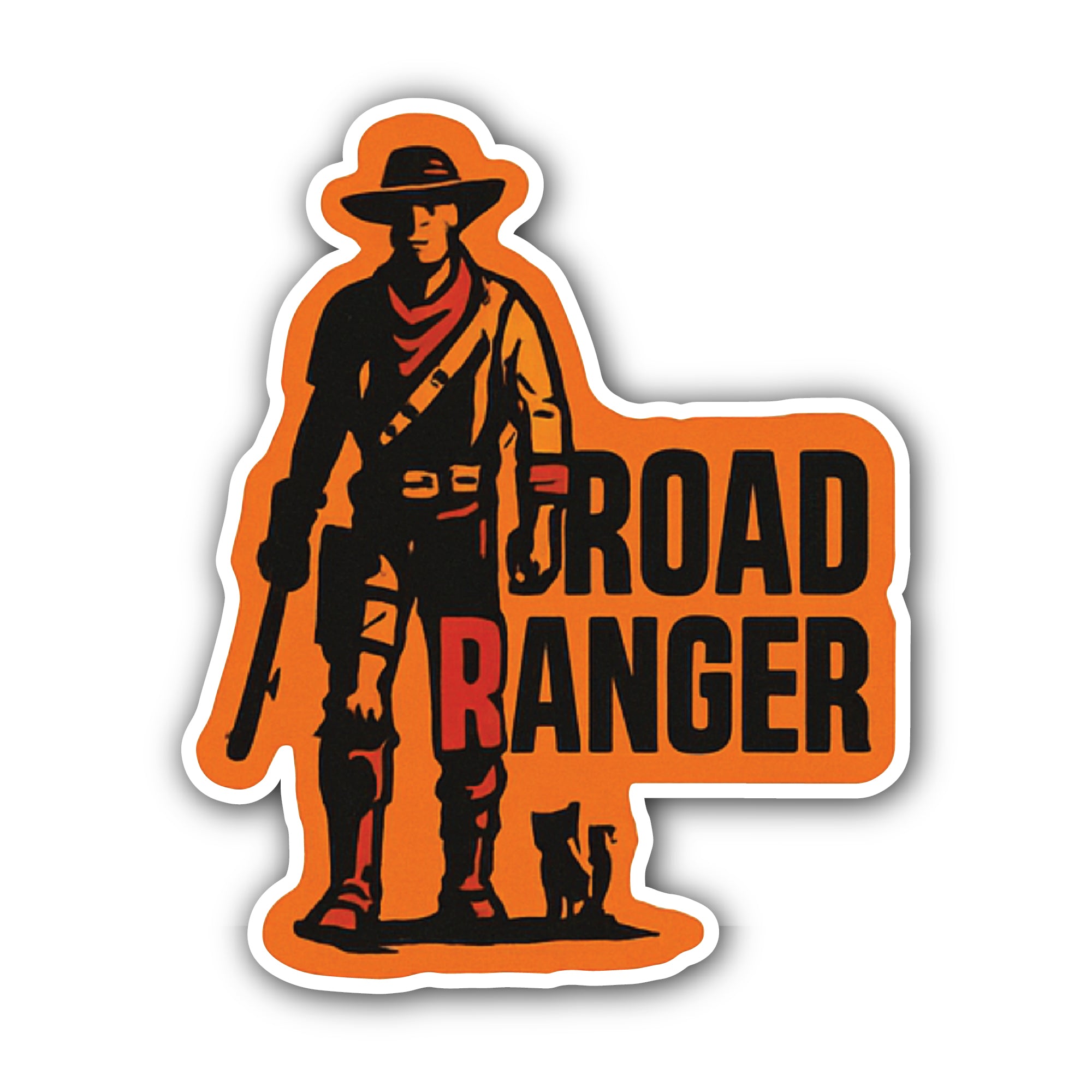 Broad Ranger Sticker, Waterproof Vinyl Decal Sticker Indoor Or Outdoor 2 (Pieces) 3" and 5"