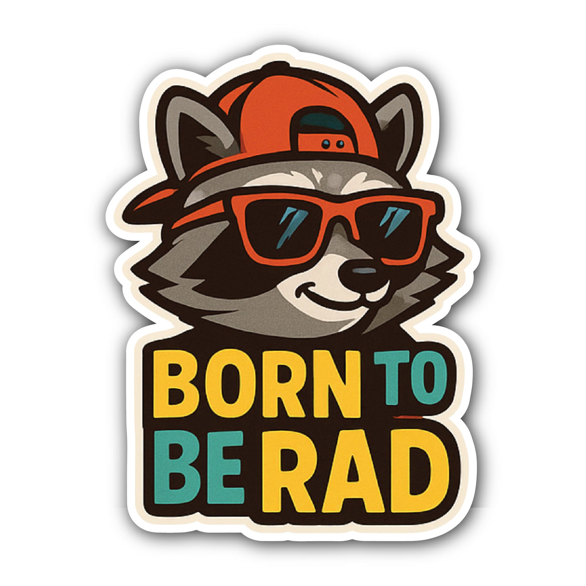 Born to BERAD Sticker, Waterproof Vinyl Decal Sticker Indoor Or Outdoor 2 (Pieces) 3" and 5"
