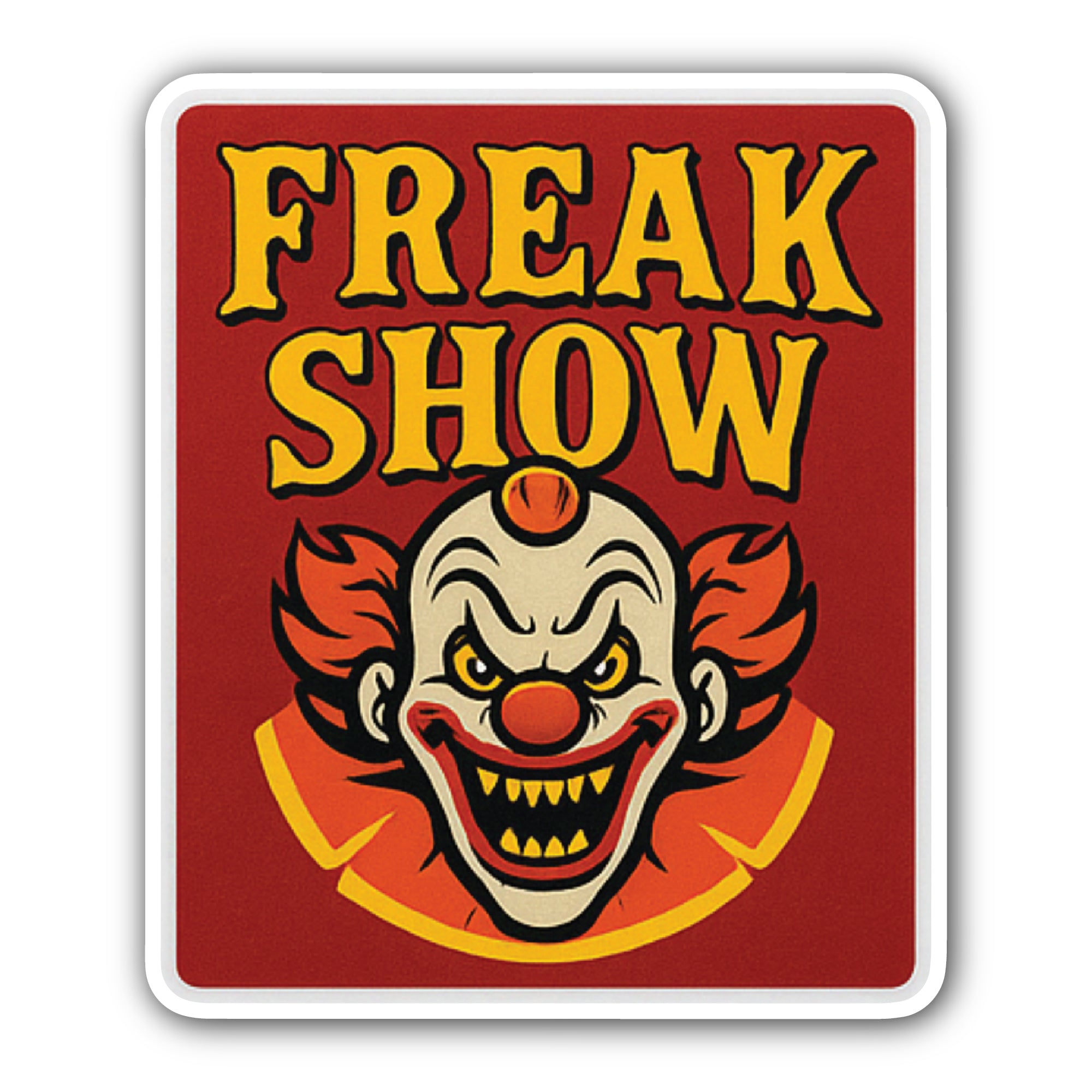 Freak Show Sticker, Waterproof Vinyl Decal Sticker Indoor Or Outdoor 2 (Pieces) 3" and 5"