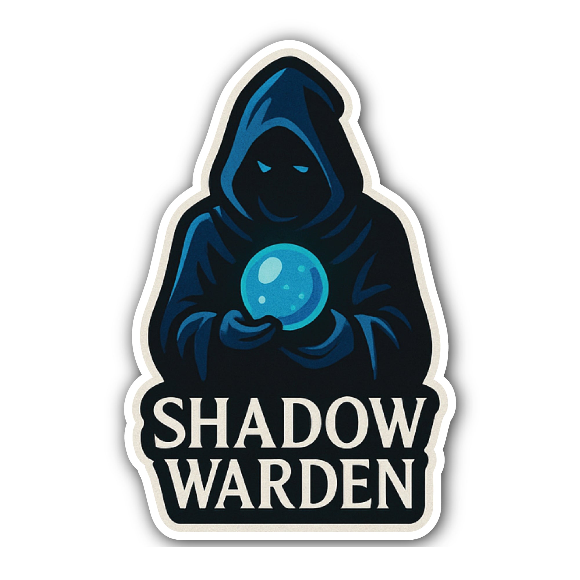 Shadow Warden Sticker, Waterproof Vinyl Decal Sticker Indoor Or Outdoor 2 (Pieces) 3" and 5"