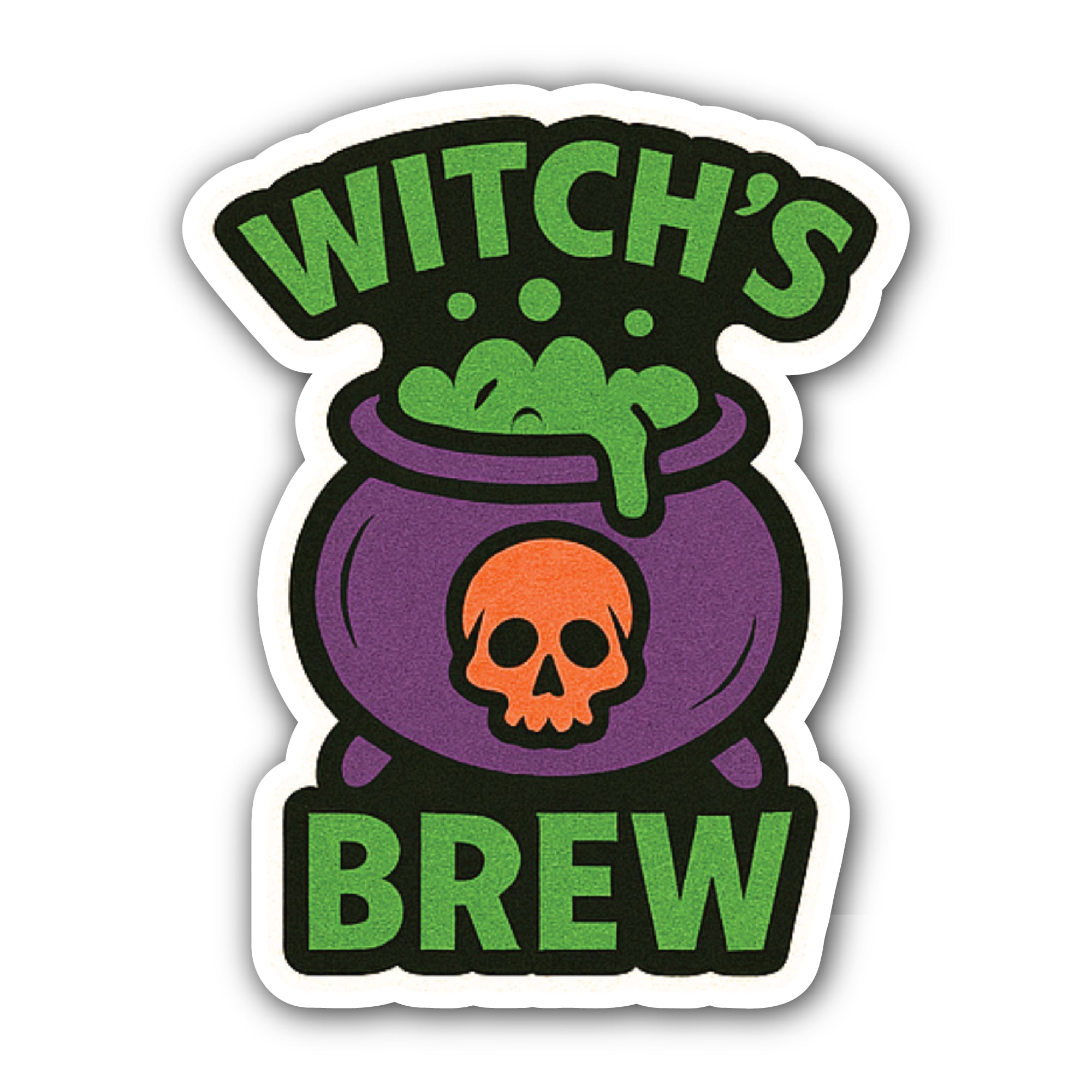 Witches Brew Sticker, Waterproof Vinyl Decal Sticker Indoor Or Outdoor 2 (Pieces) 3" and 5"