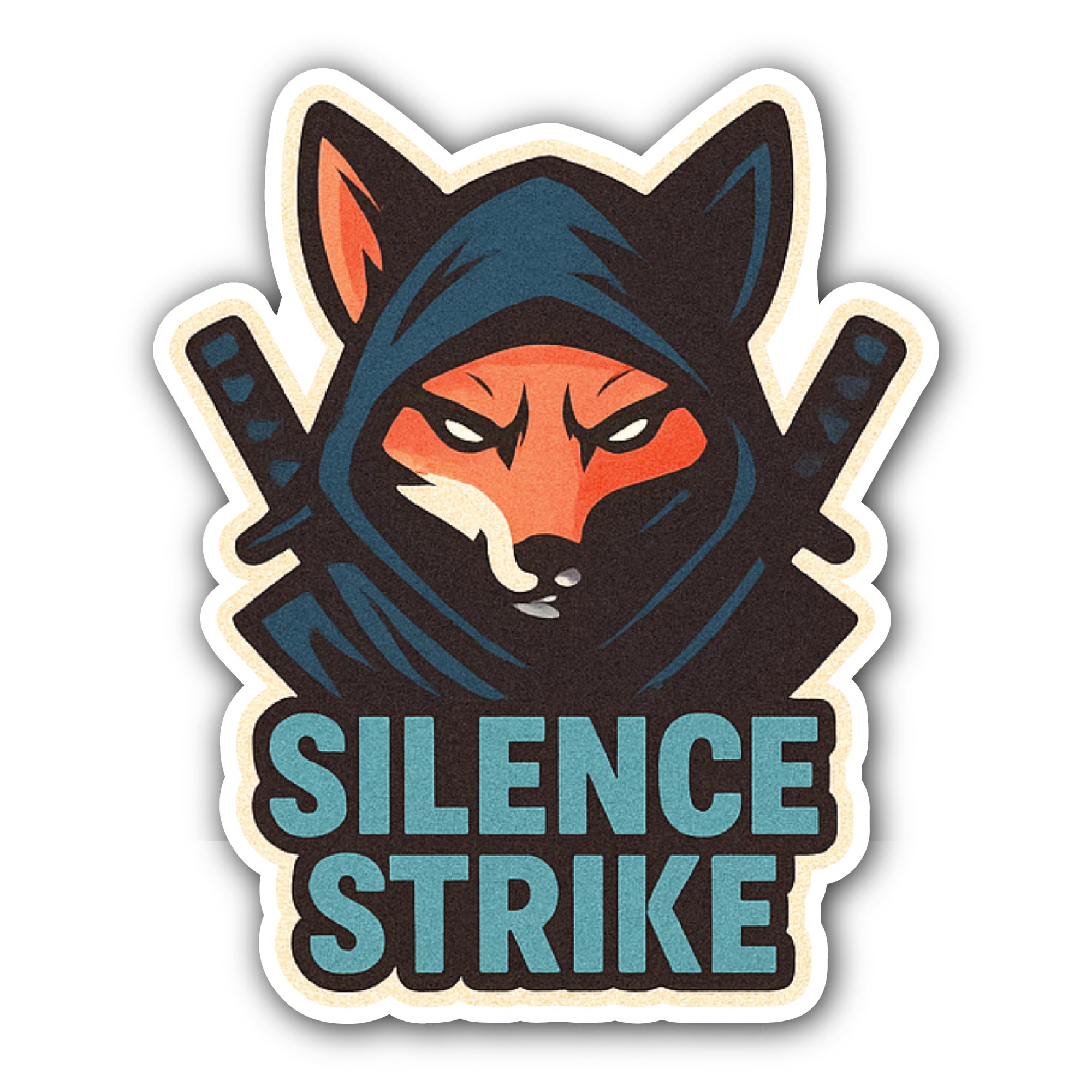 Silent Strike Sticker, Waterproof Vinyl Decal Sticker Indoor Or Outdoor 2 (Pieces) 3" and 5"