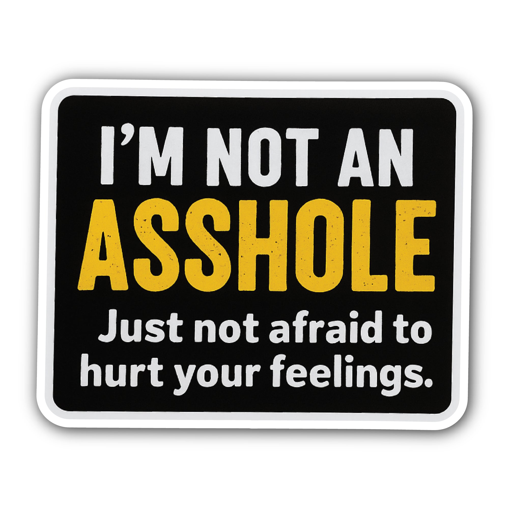 Unfiltered Honesty Sticker, Waterproof Vinyl Decal Sticker Indoor Or Outdoor 2 (Pieces) 3" and 5"