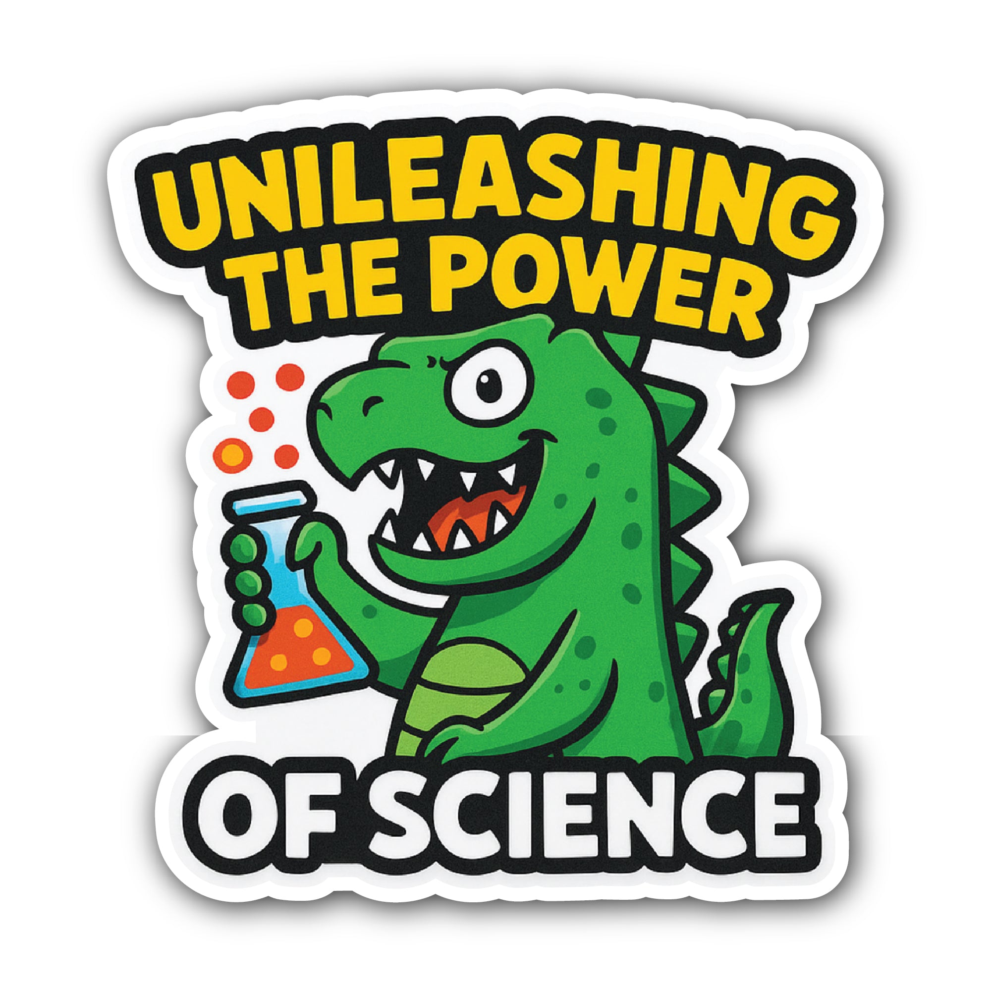 UNILEASHING The Power Sticker, Waterproof Vinyl Decal Sticker Indoor Or Outdoor 2 (Pieces) 3" and 5"