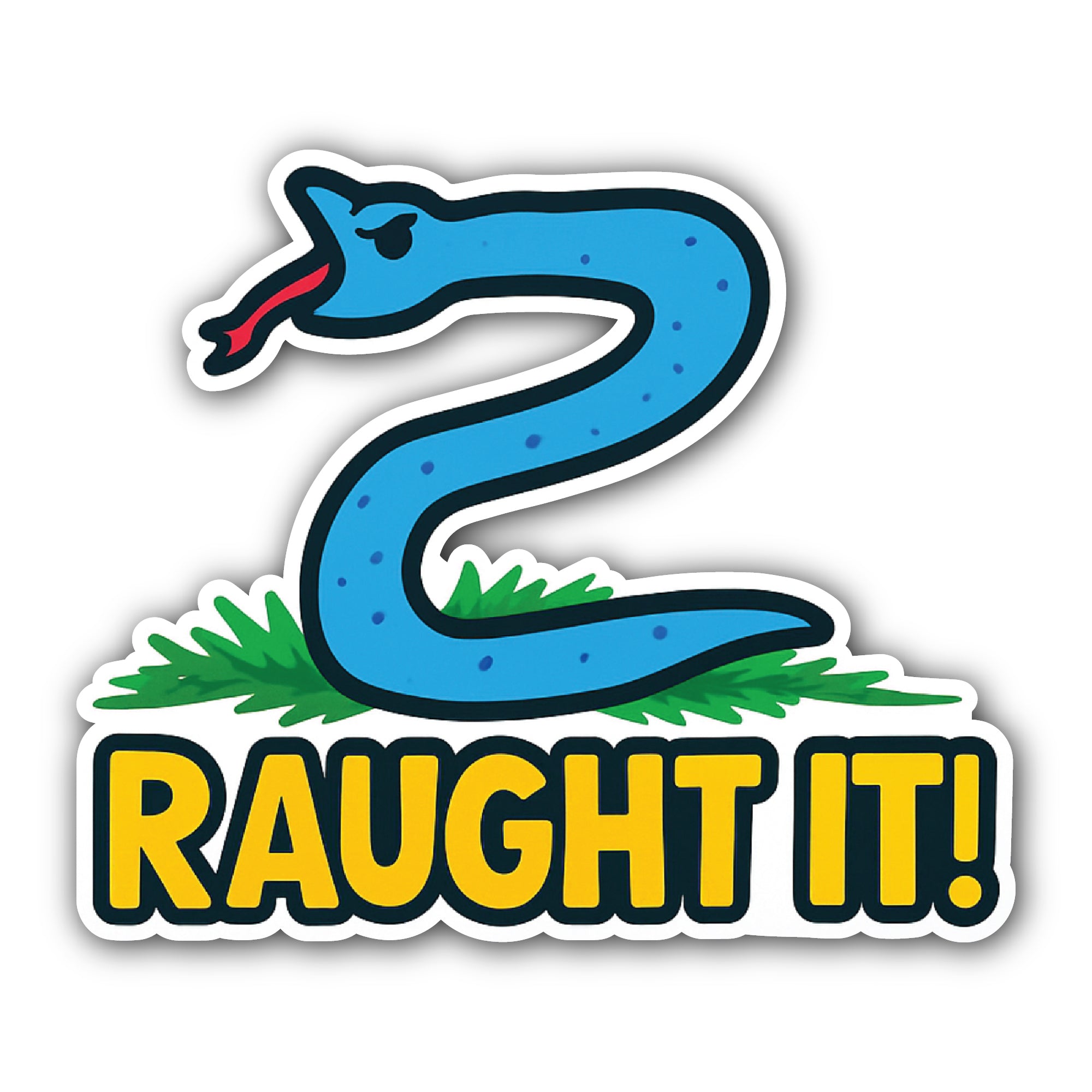 Raught IT Sticker, Waterproof Vinyl Decal Sticker Indoor Or Outdoor 2 (Pieces) 3" and 5"