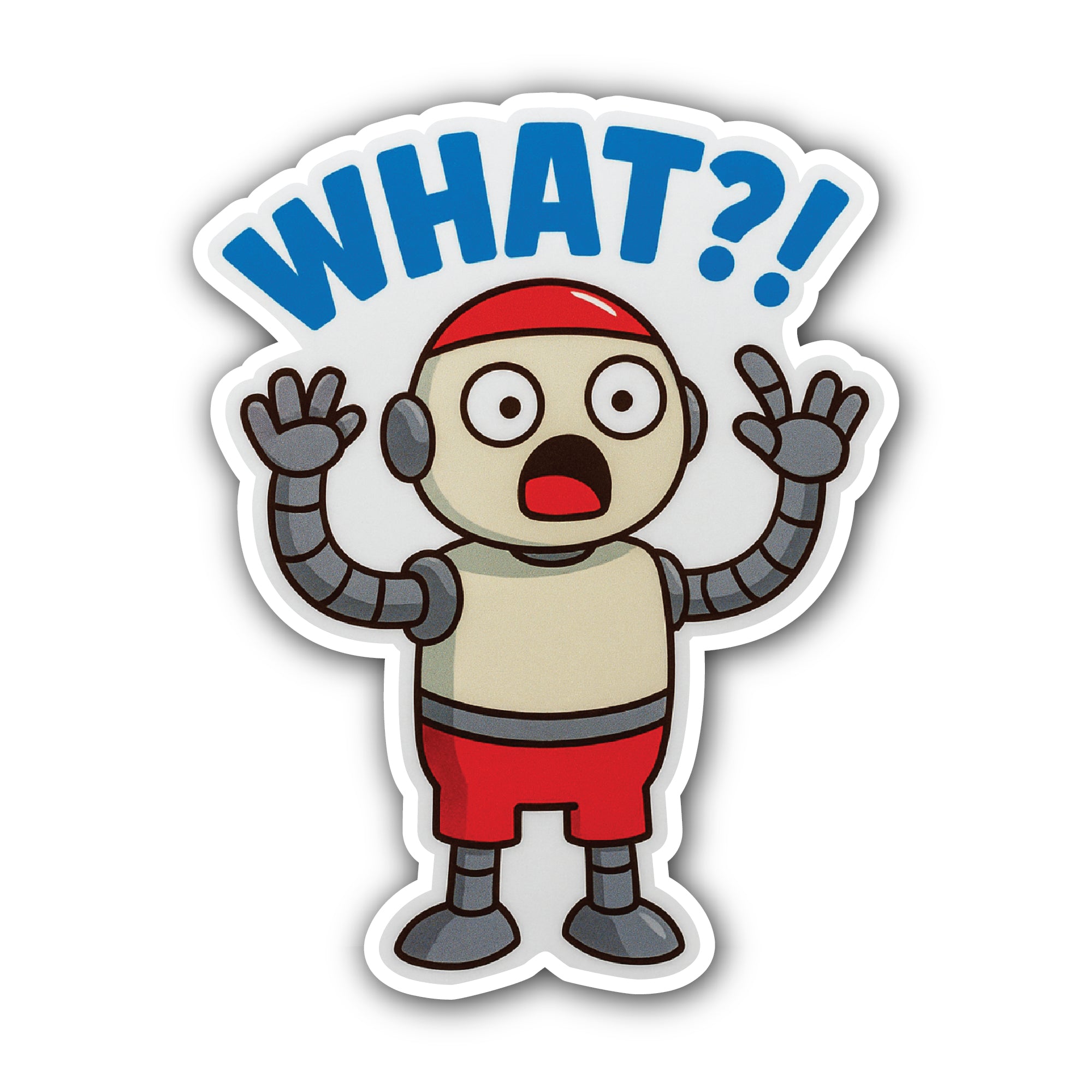 Robotics Sticker, Waterproof Vinyl Decal Sticker Indoor Or Outdoor 2 (Pieces) 3" and 5"