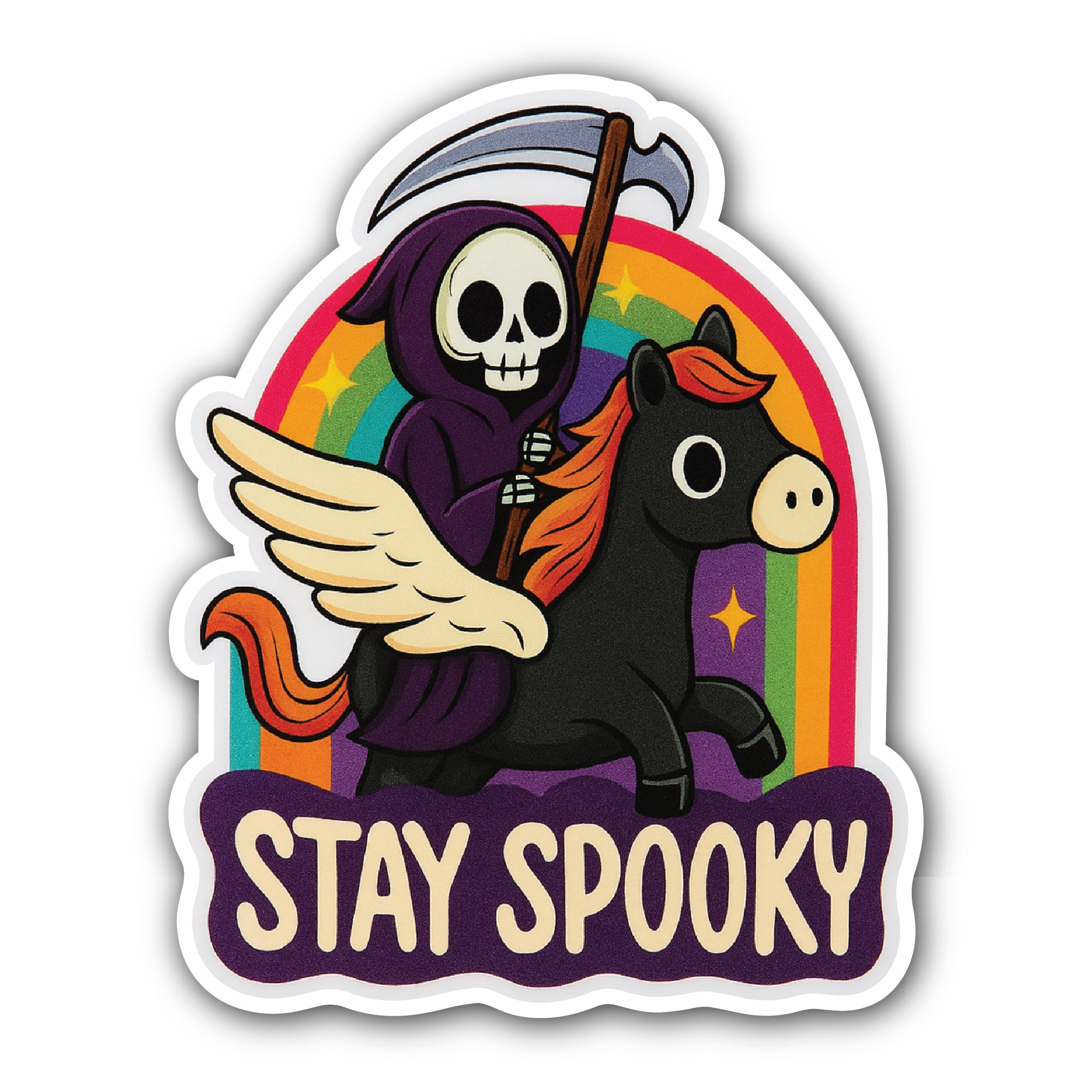 Stay Spooky Sticker, Waterproof Vinyl Decal Sticker Indoor Or Outdoor 2 (Pieces) 3" and 5"