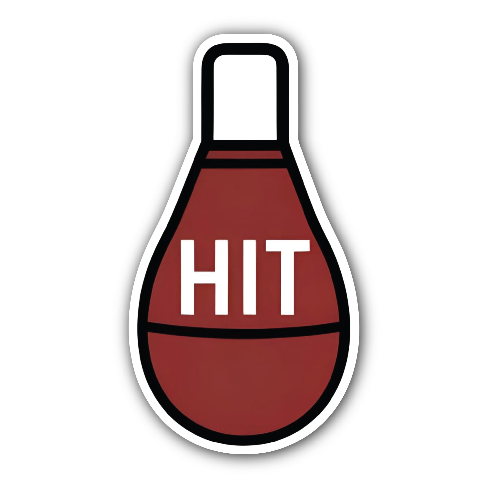 HIT Sticker, Waterproof Vinyl Decal Sticker Indoor Or Outdoor 2 (Pieces) 3" and 5"
