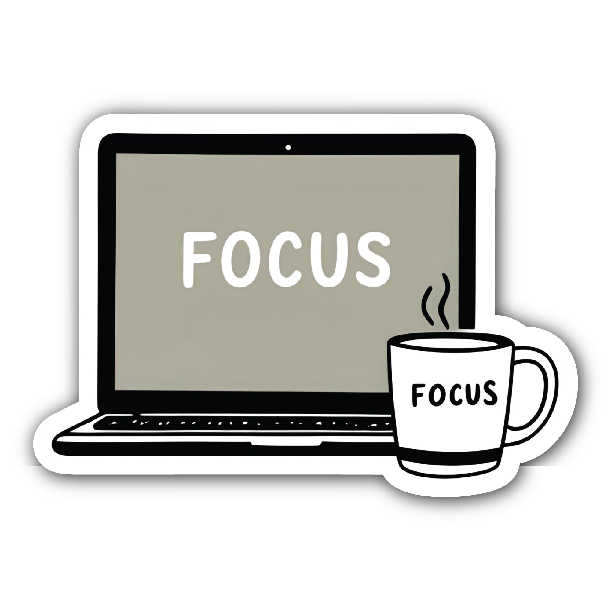 Focus Sticker, Waterproof Vinyl Decal Sticker Indoor Or Outdoor 2 (Pieces) 3" and 5"