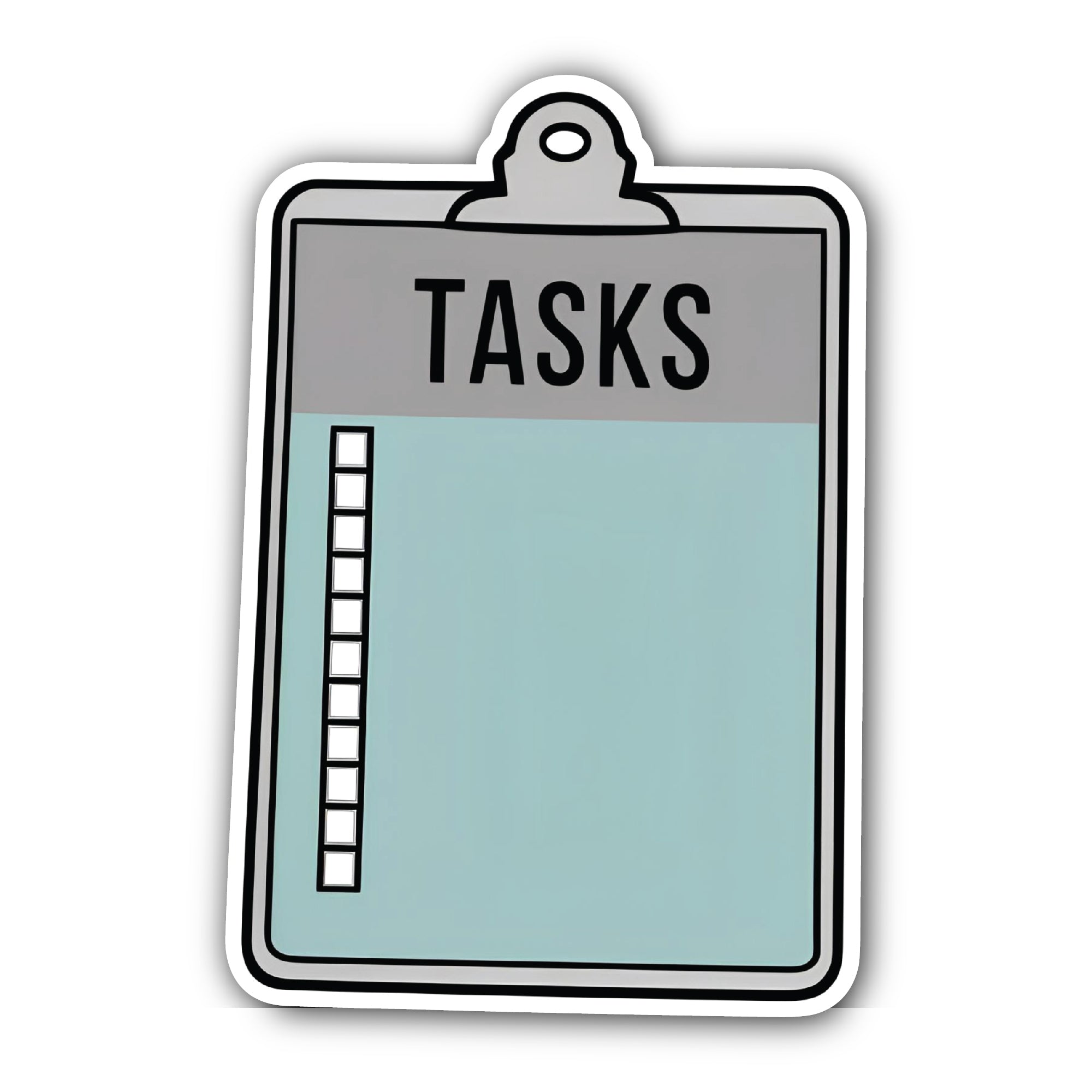 TASKS Sticker, Waterproof Vinyl Decal Sticker Indoor Or Outdoor 2 (Pieces) 3" and 5"