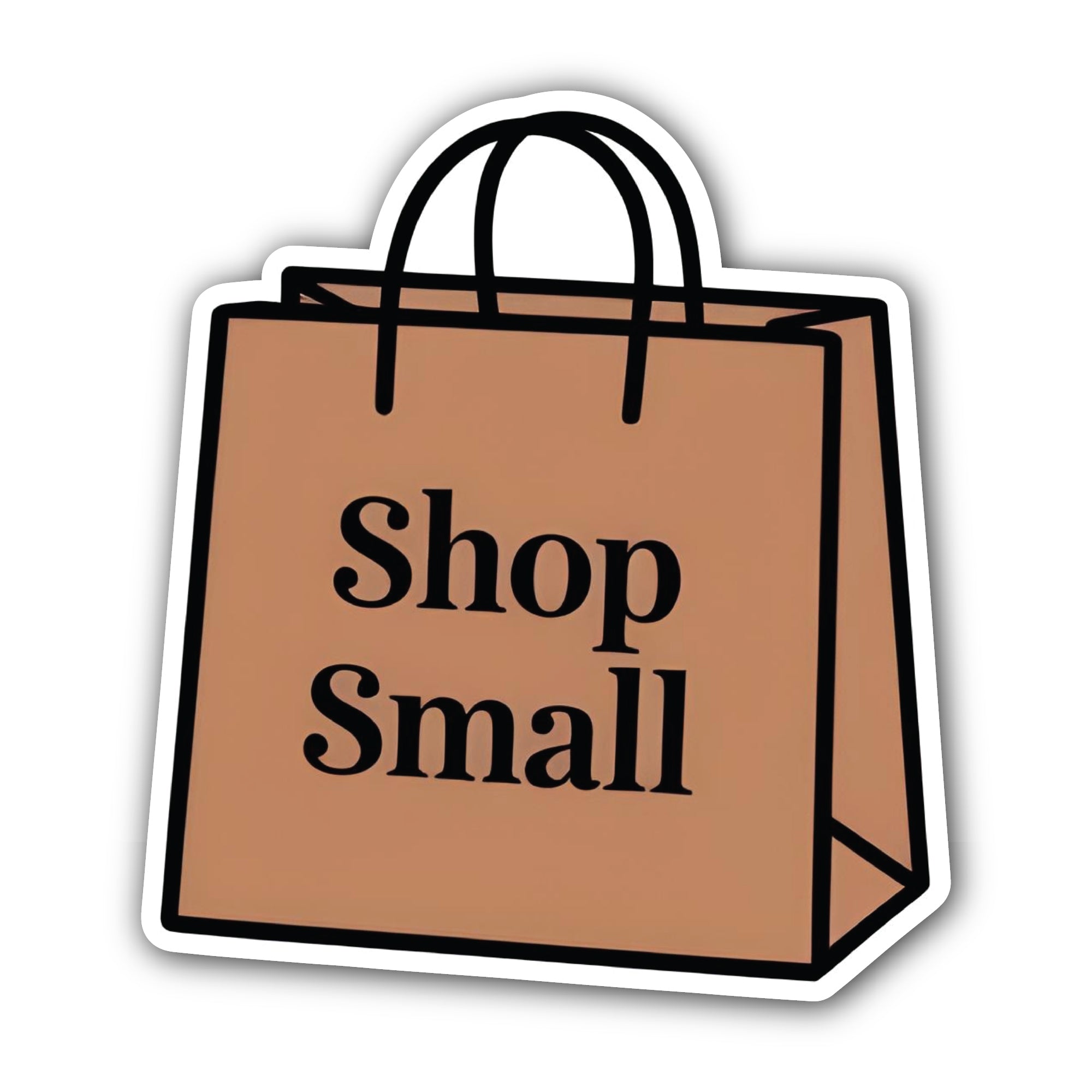 Shop Small Sticker, Waterproof Vinyl Decal Sticker Indoor Or Outdoor 2 (Pieces) 3" and 5"