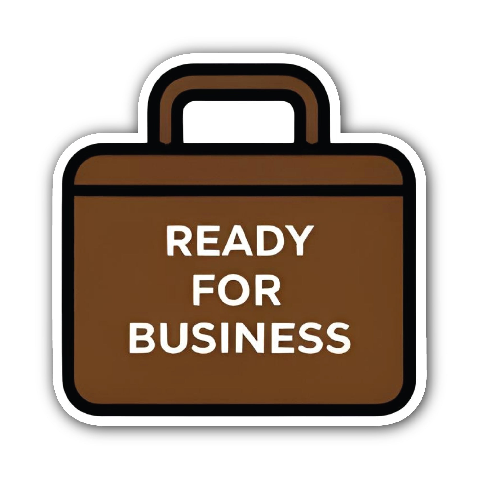 Business Case Sticker, Waterproof Vinyl Decal Sticker Indoor Or Outdoor 2 (Pieces) 3" and 5"