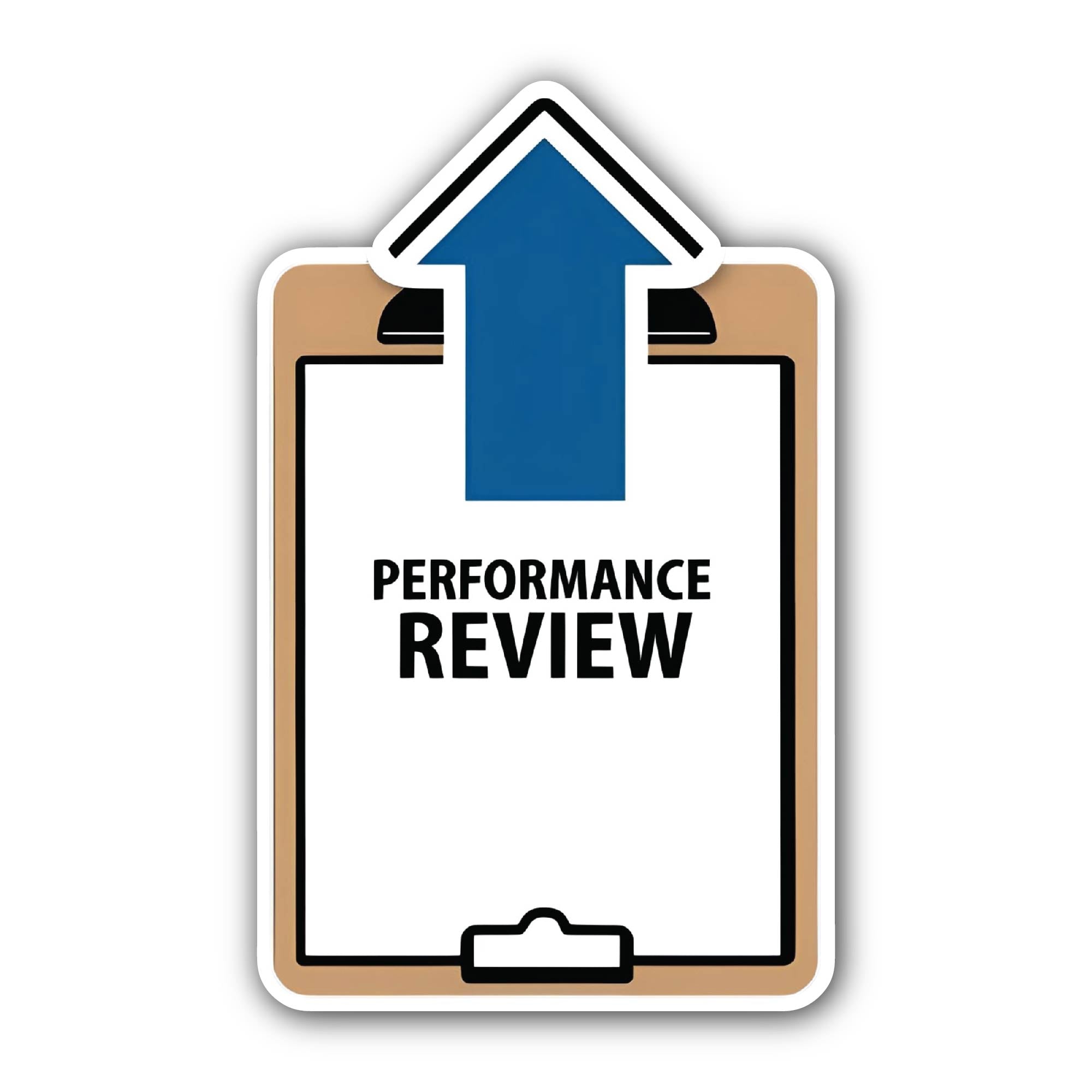 Performance Review Sticker, Waterproof Vinyl Decal Sticker Indoor Or Outdoor 2 (Pieces) 3" and 5"